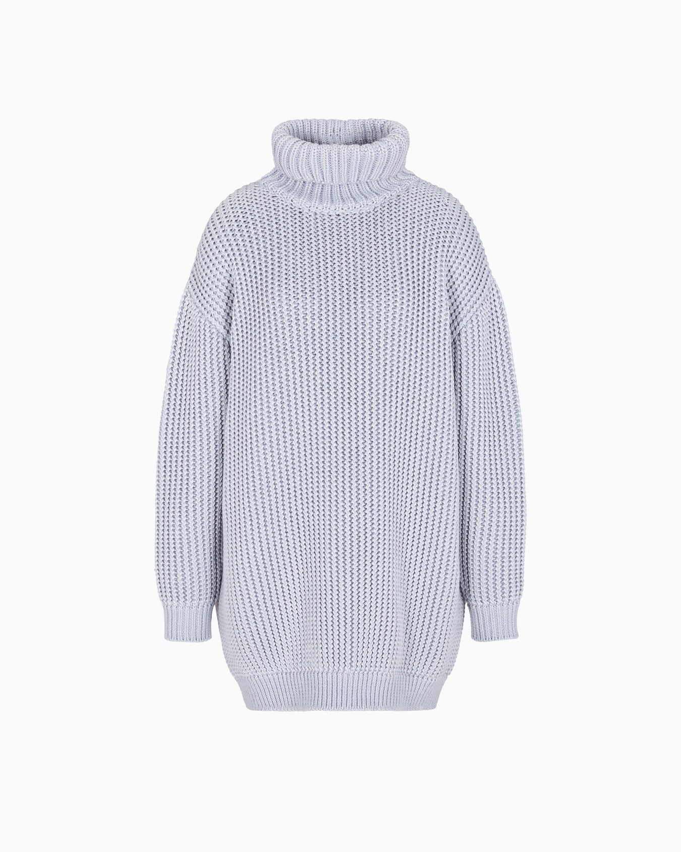 Giorgio Armani Neve oversized mock-neck jumper in a blend of cashmere and virgin wool Slide 0