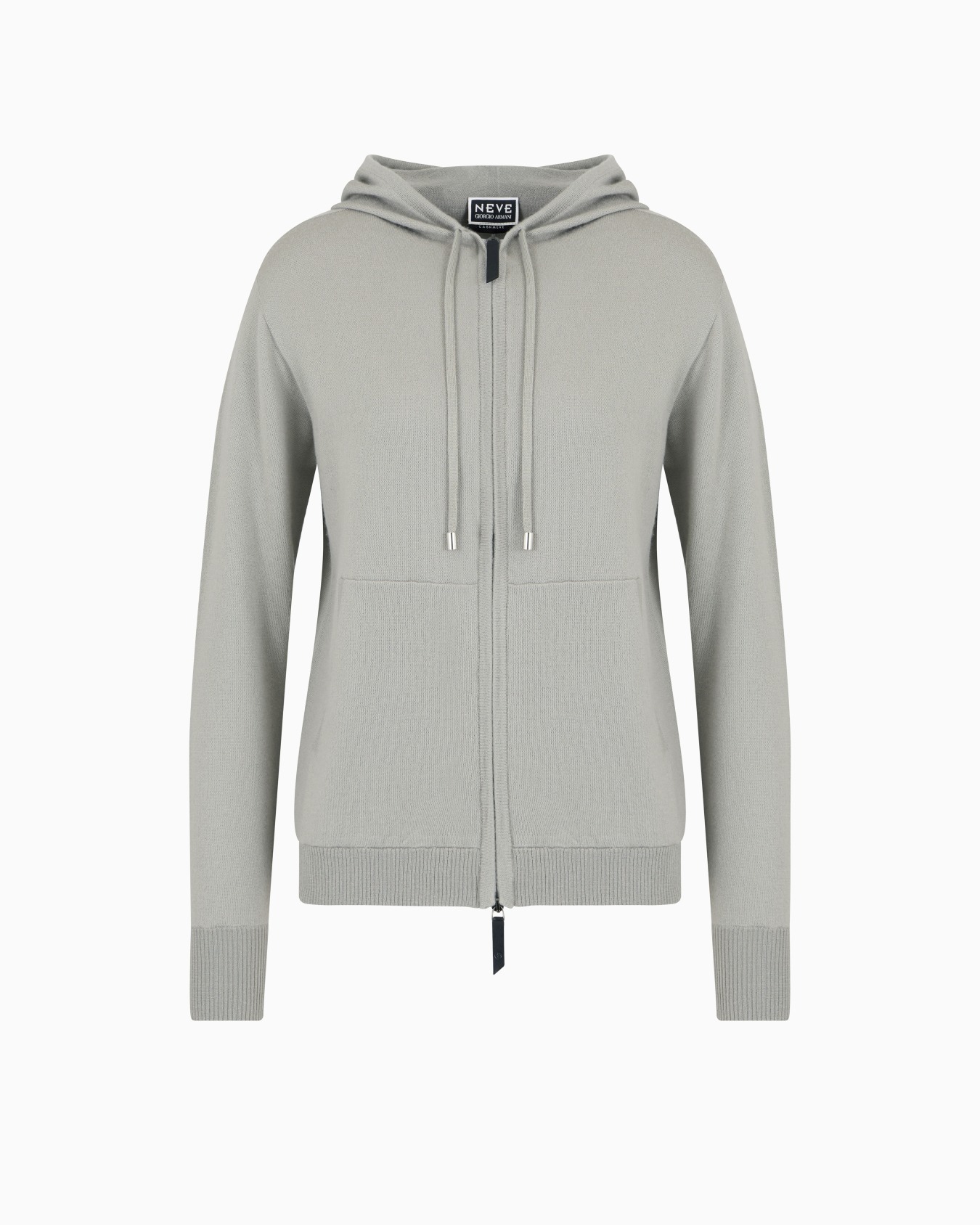 Giorgio Armani Neve hooded sweatshirt in cashmere interlock Slide 0