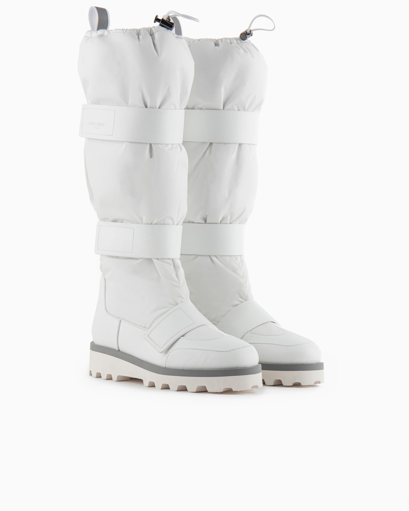 Bottes après-ski Giorgio Armani Neve en tissu technique et cuir Diapositive 1