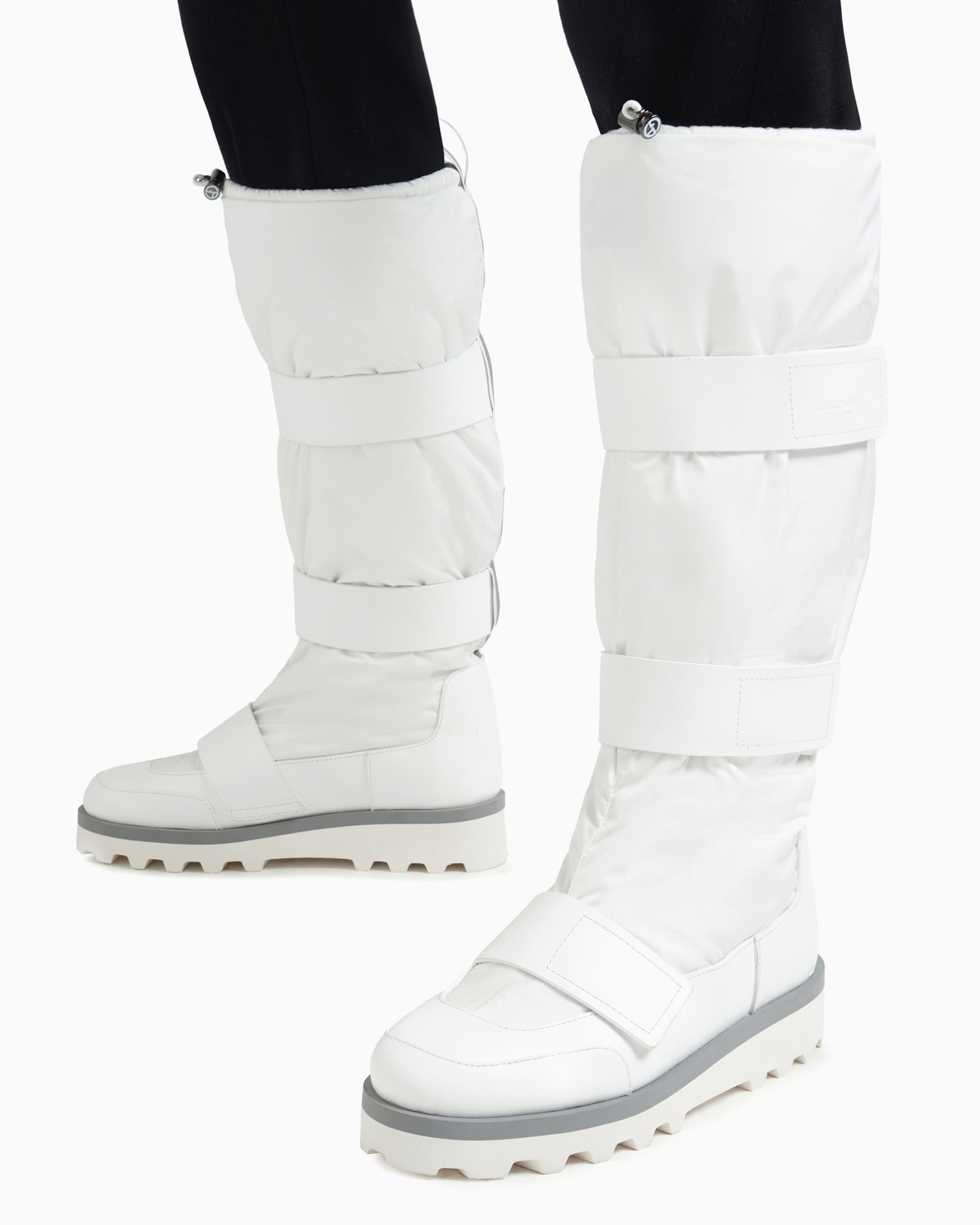 Bottes après-ski Giorgio Armani Neve en tissu technique et cuir Diapositive 5