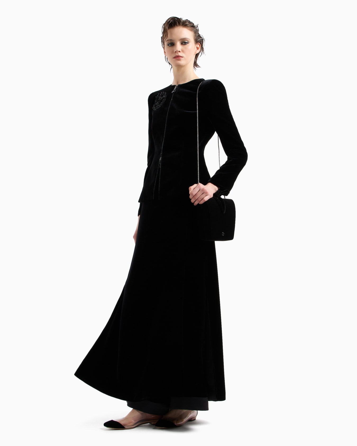 Silk velvet culottes Slide 3