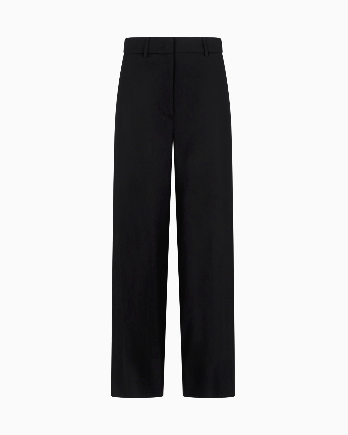 Straight-cut flowing wool trousers Slide 0