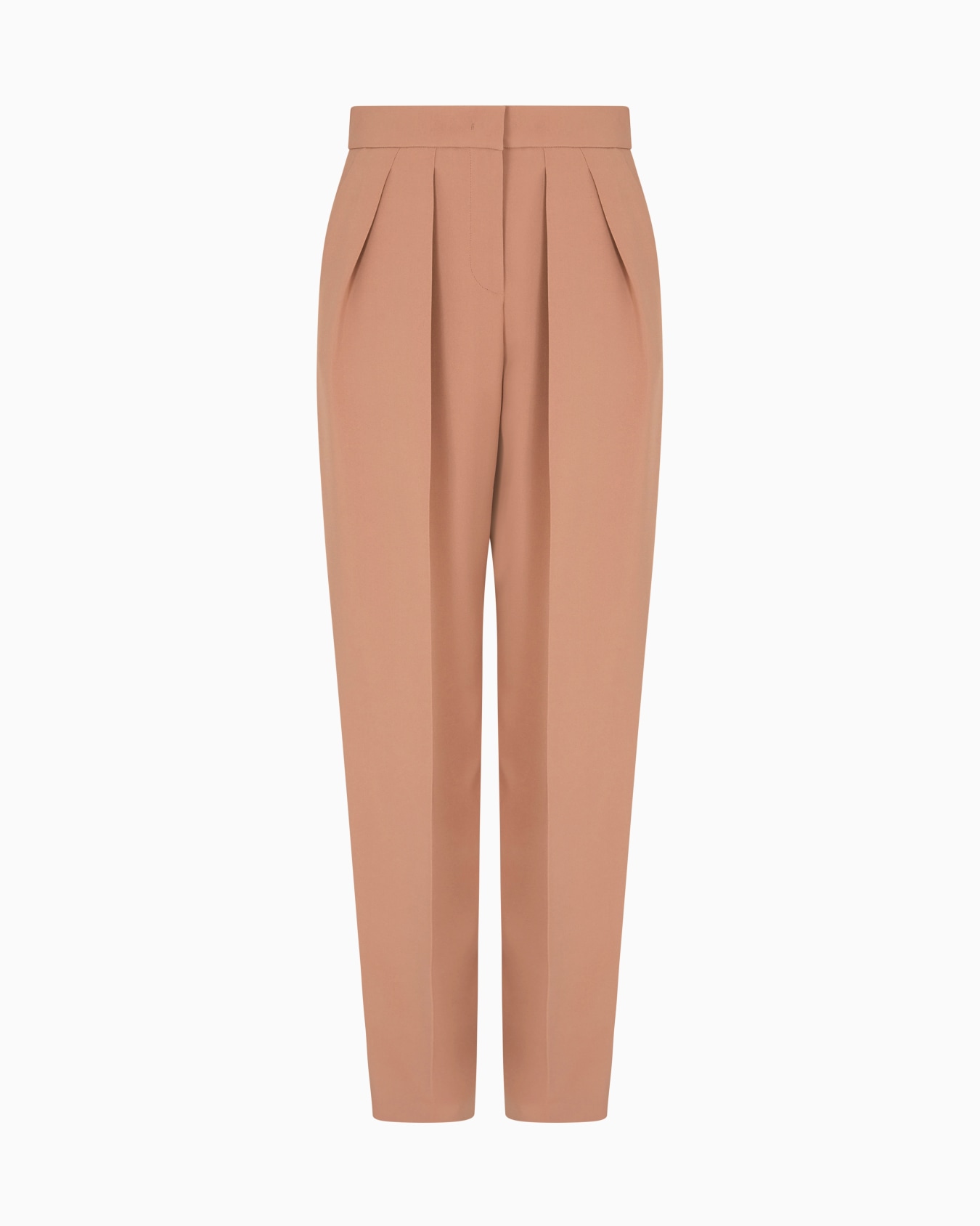 Silk cady trousers with pleats Slide 0
