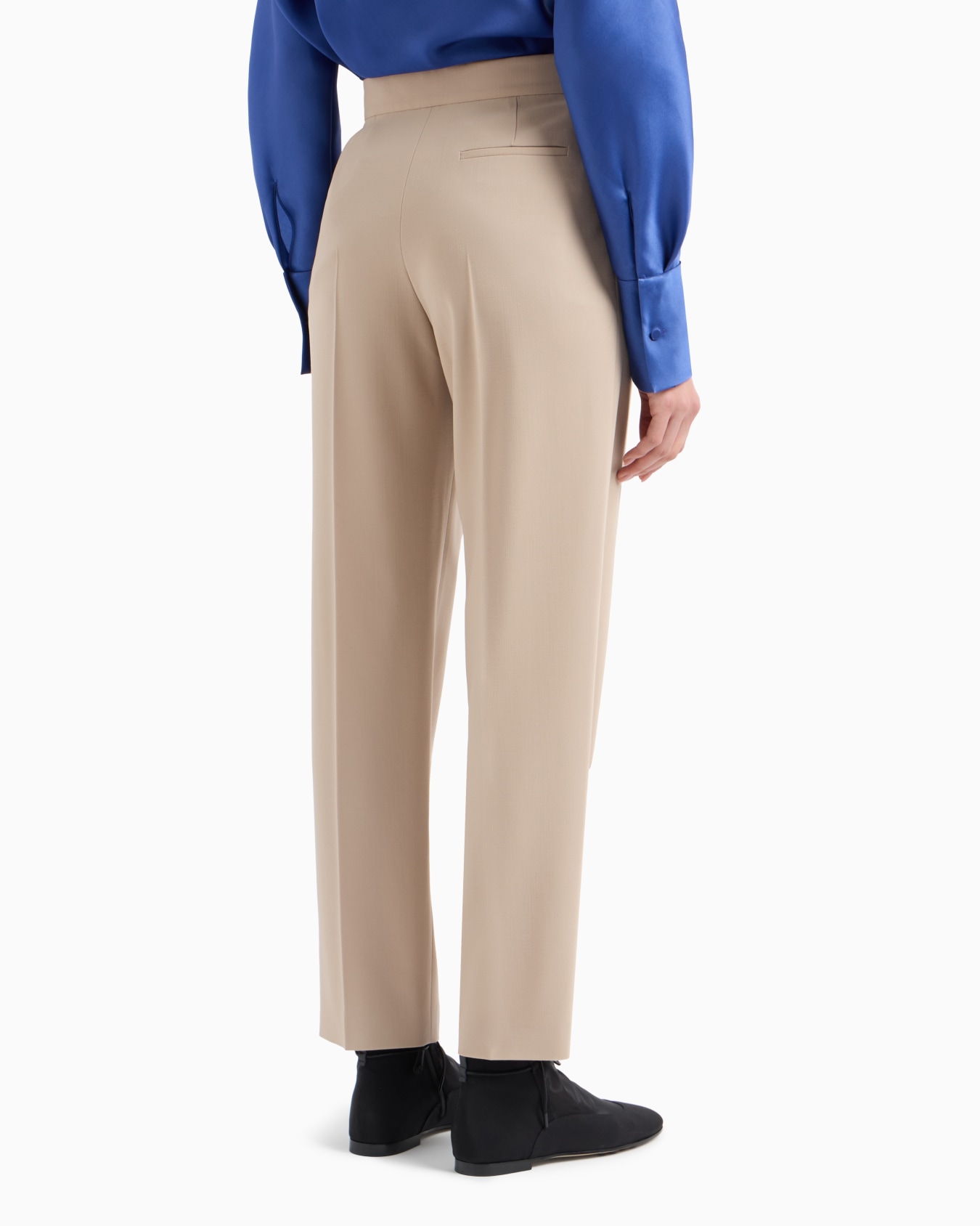 Two-pleat barathea-wool trousers Slide 3