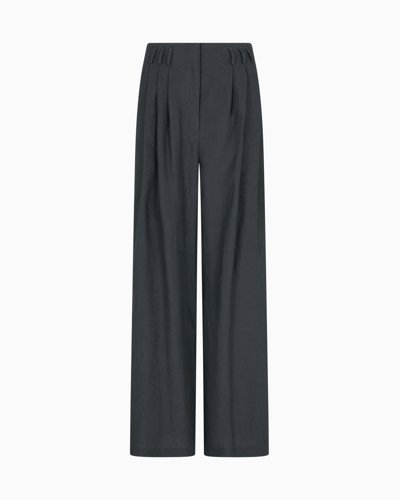 Pantalones anchos de lino Diapositiva 0