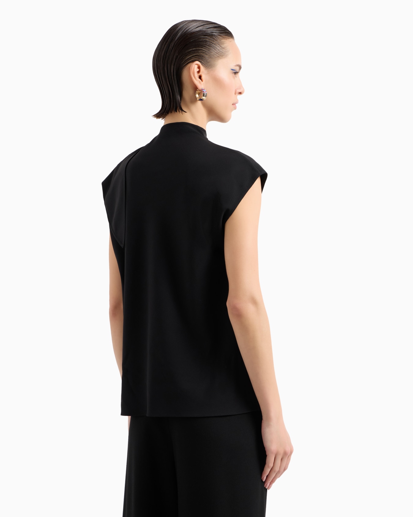 Stretch barathea-wool blouse Slide 3