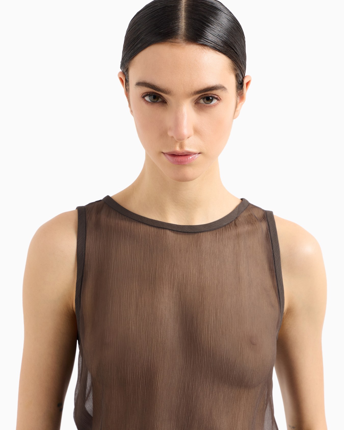 Silk crépon loose shirt Slide 5