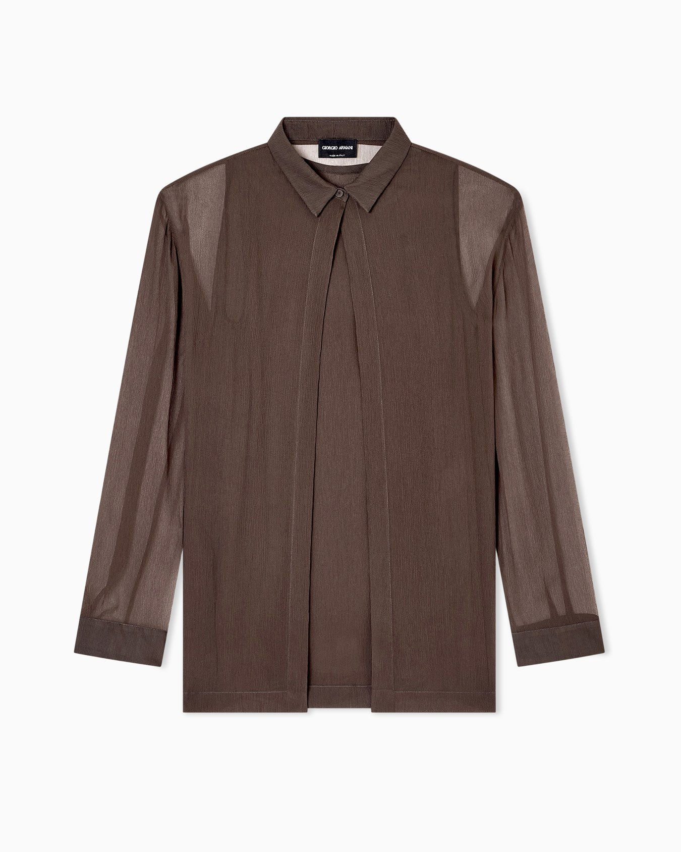 Silk crépon loose shirt Slide 0
