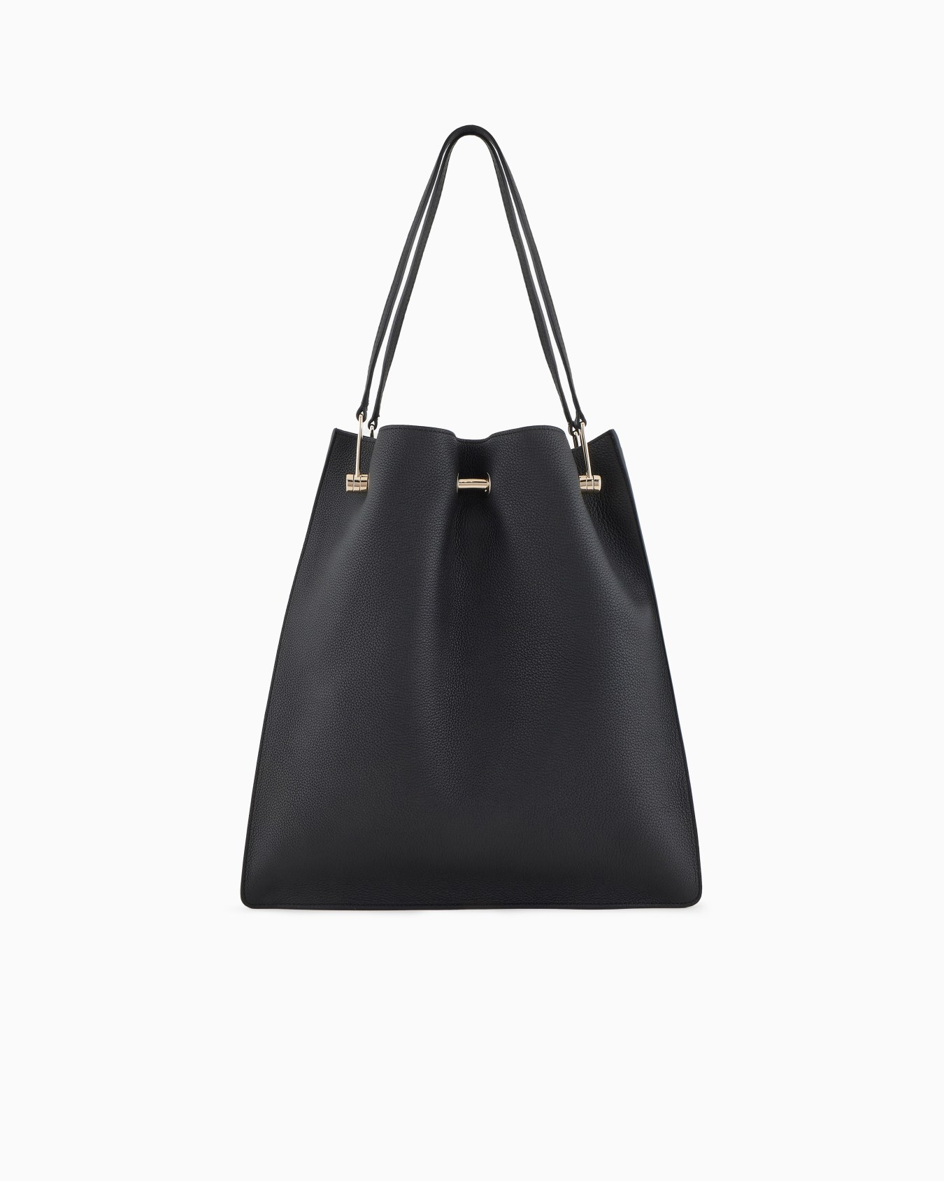 Medium shopper bag in pebbled leather Slide 2