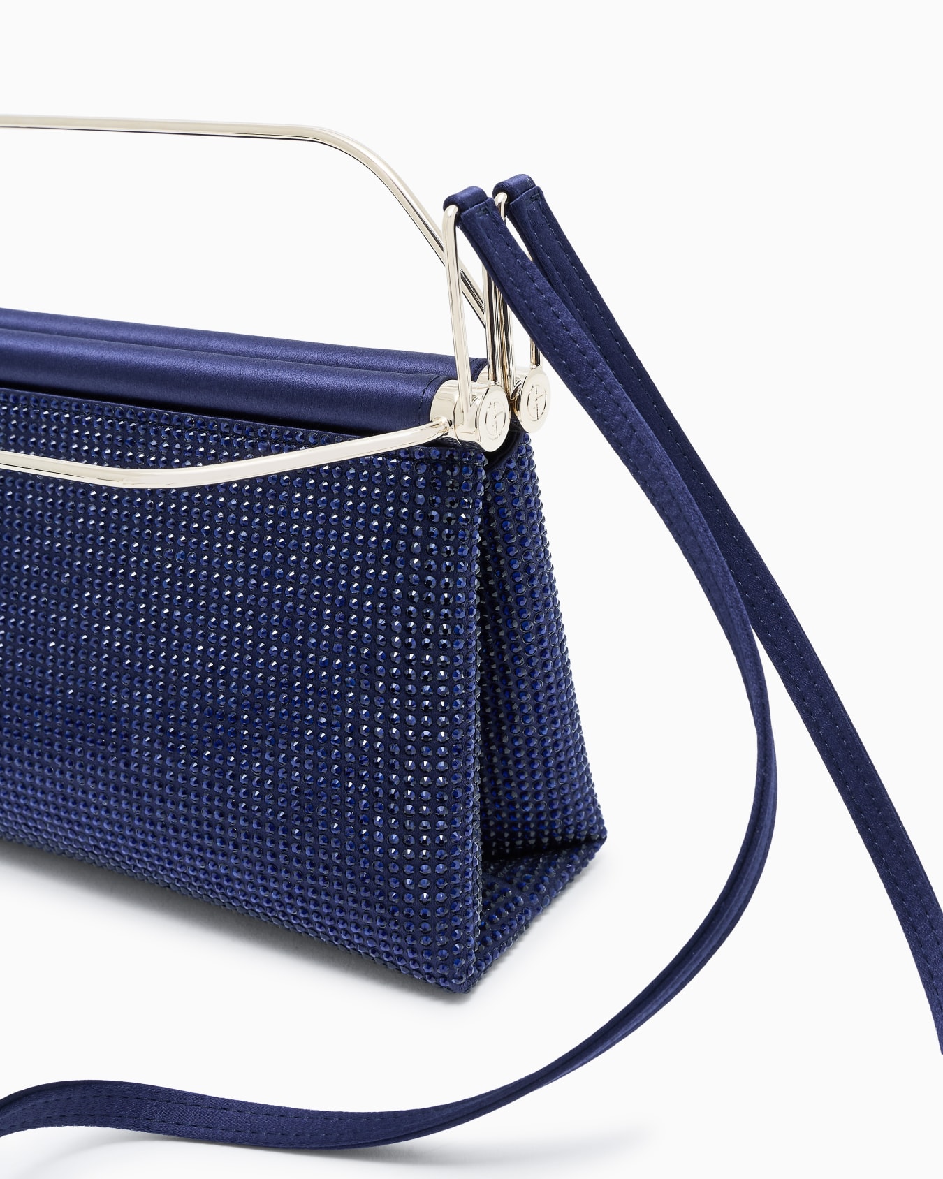 Small satin and rhinestone handbag Slide 4