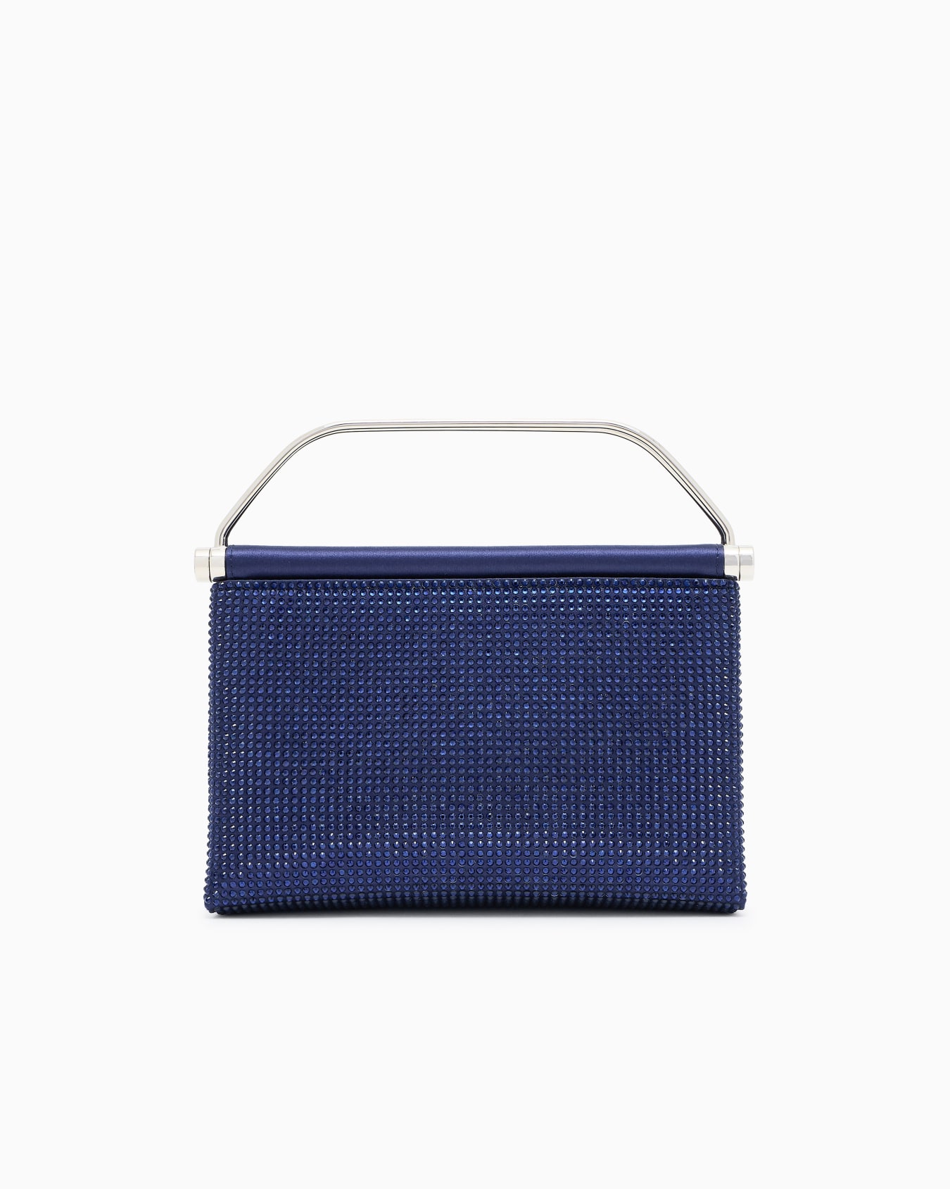 Small satin and rhinestone handbag Slide 0