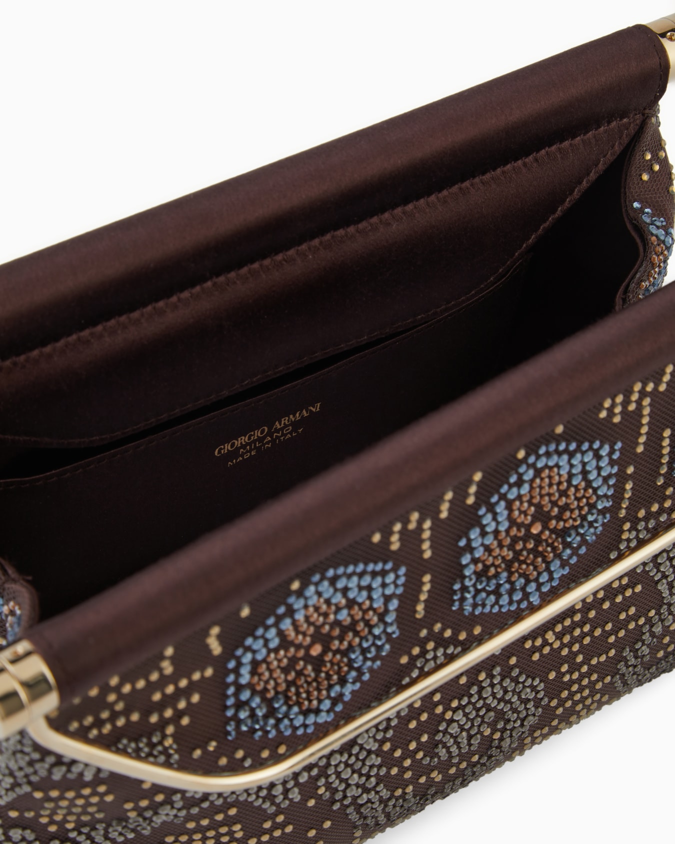 ハンドバッグ サテン／ラインストーン スモール スライドする 3