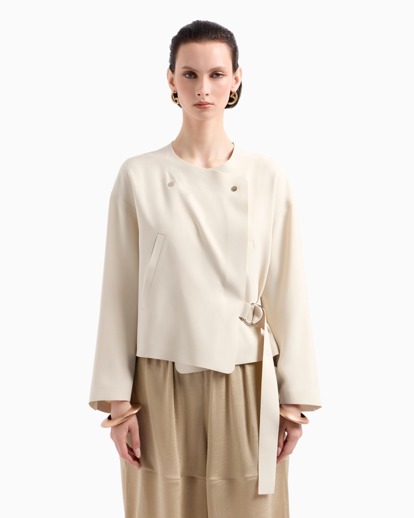 Blouson in technical cady Slide 4