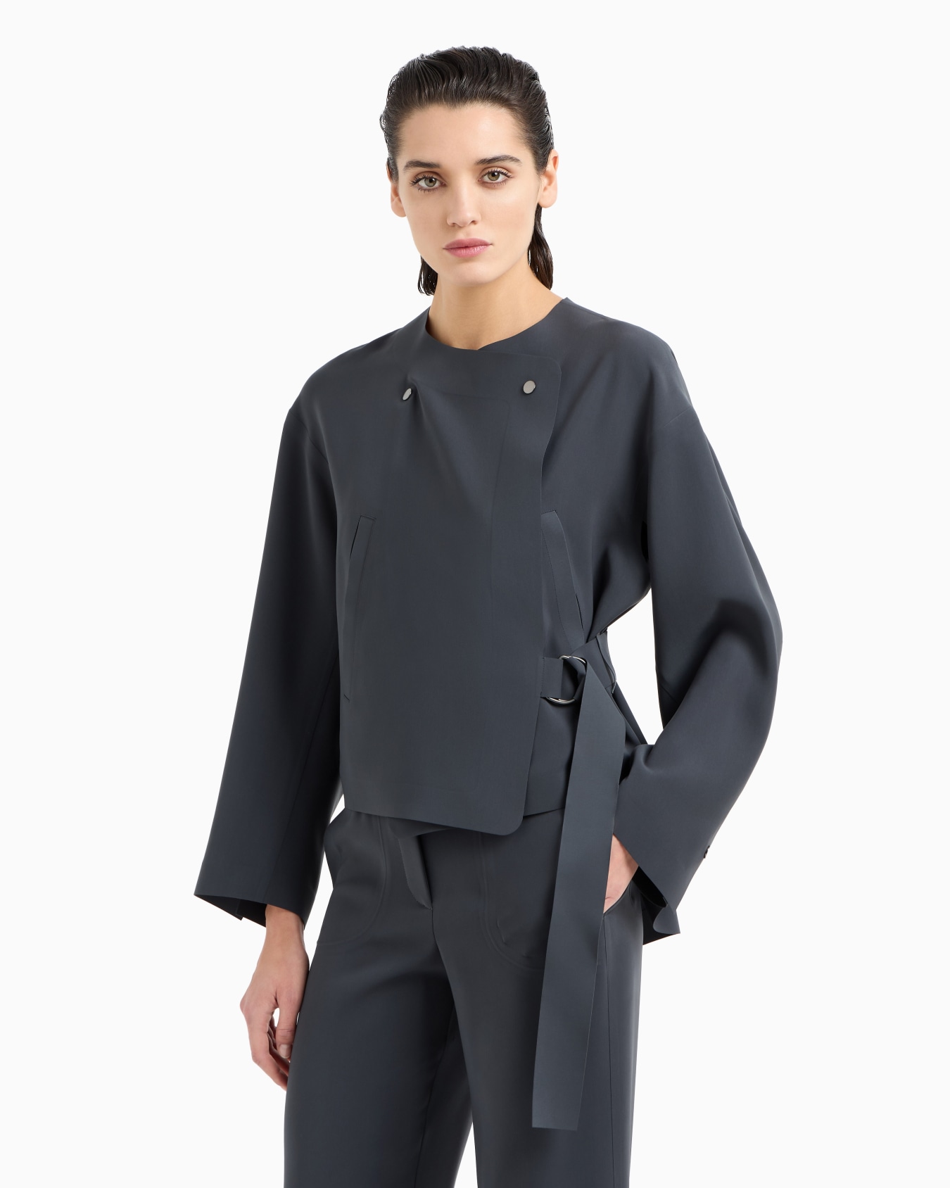 Blouson in technical cady Slide 3