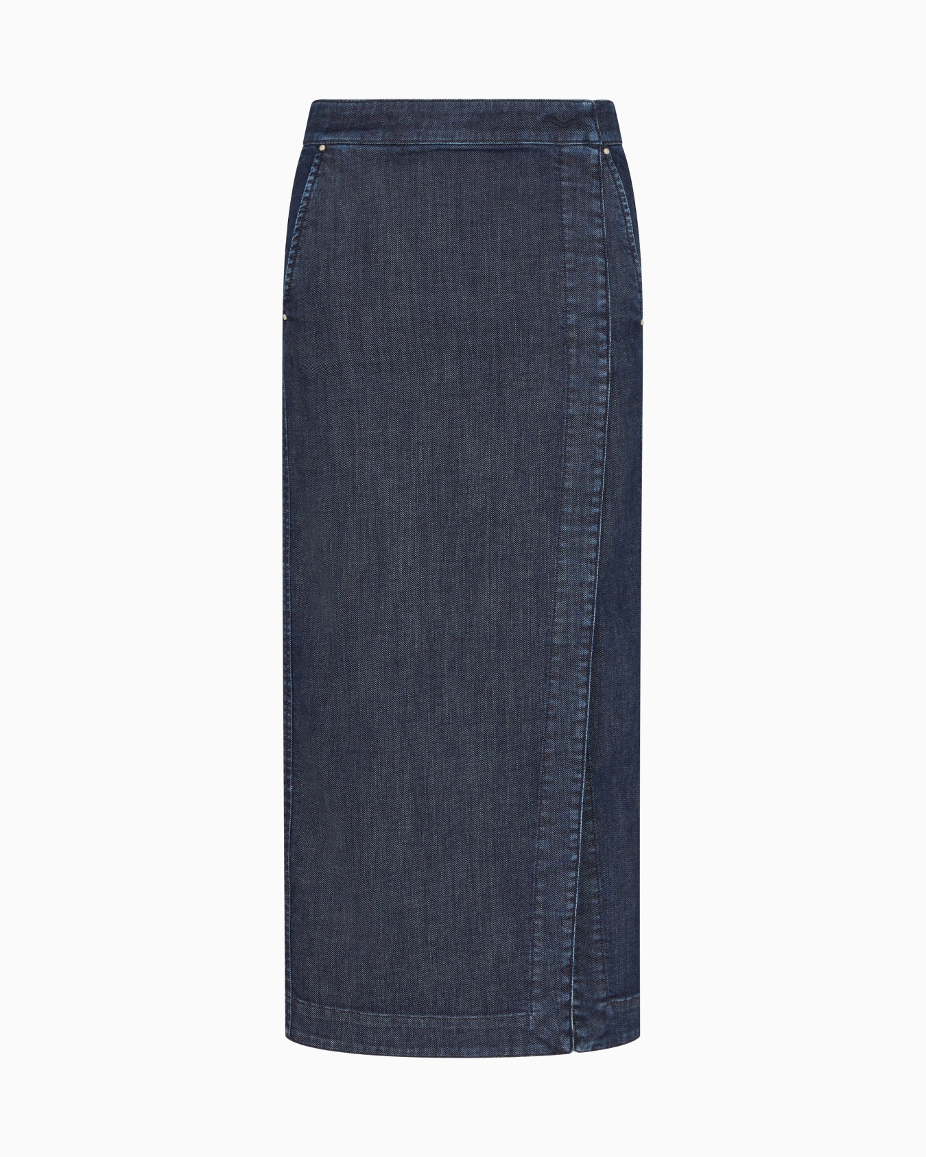 Midirock aus Stretch-Baumwolldenim Folie 0