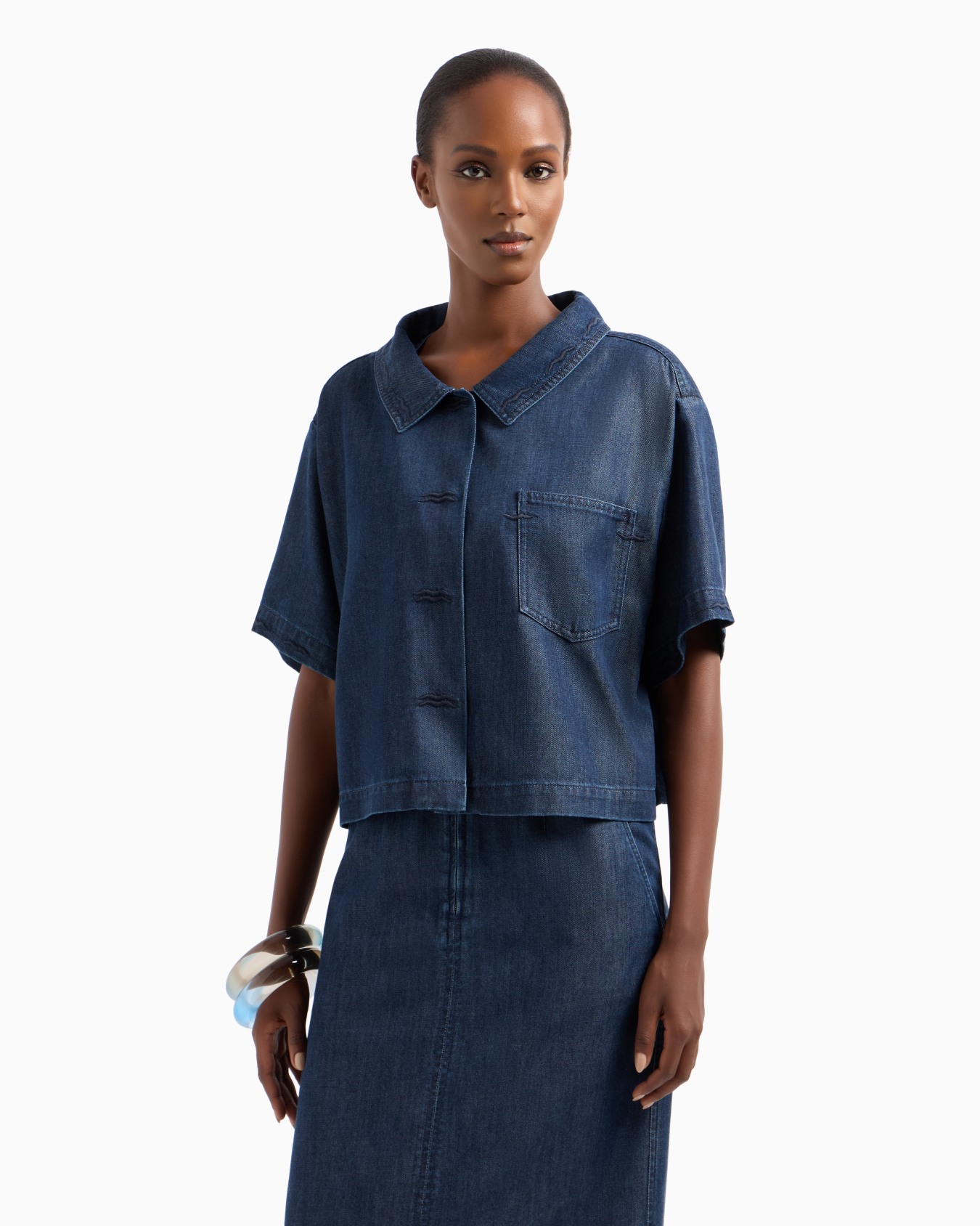 Lyocell short-sleeved shirt Slide 4