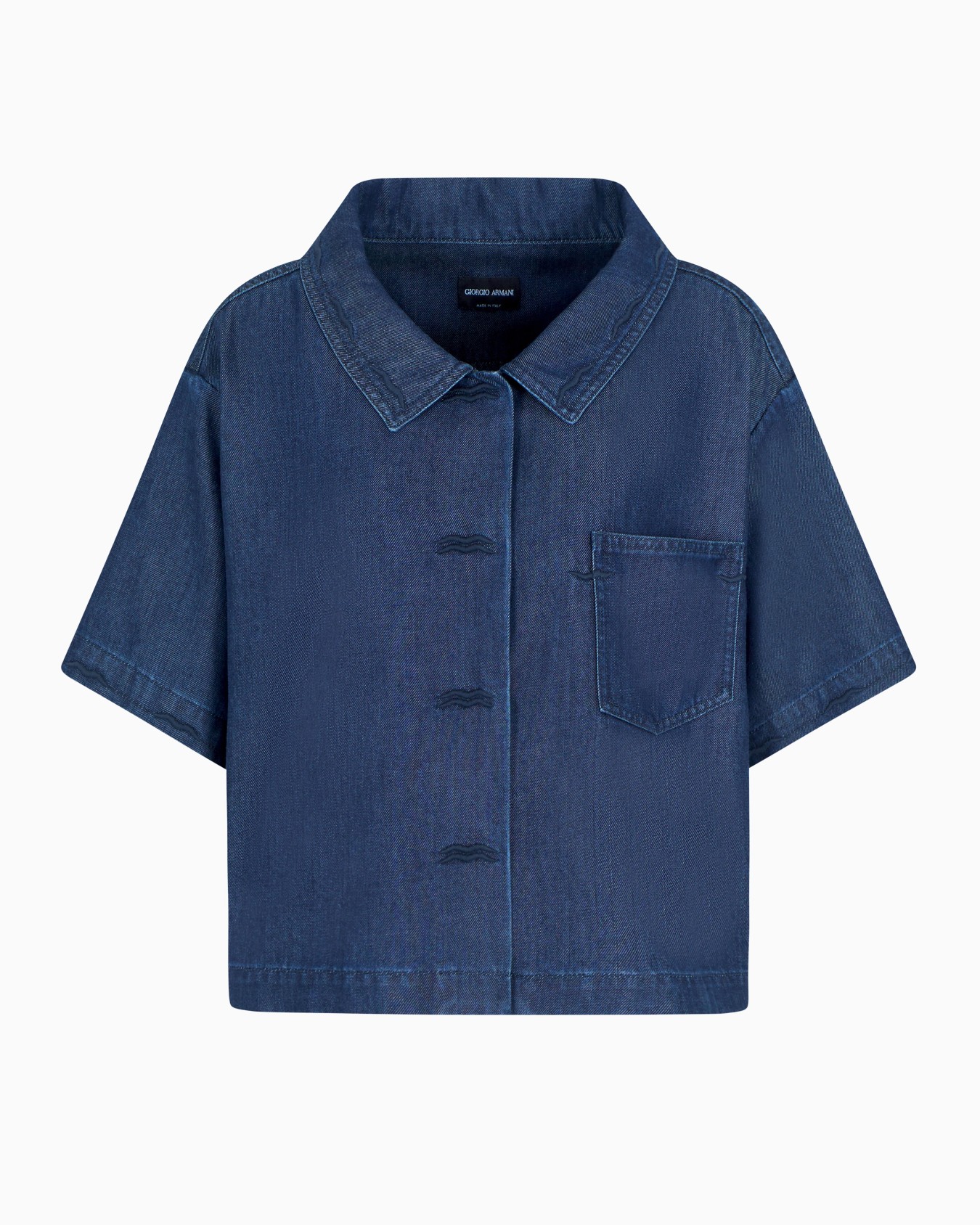 Lyocell short-sleeved shirt Slide 0