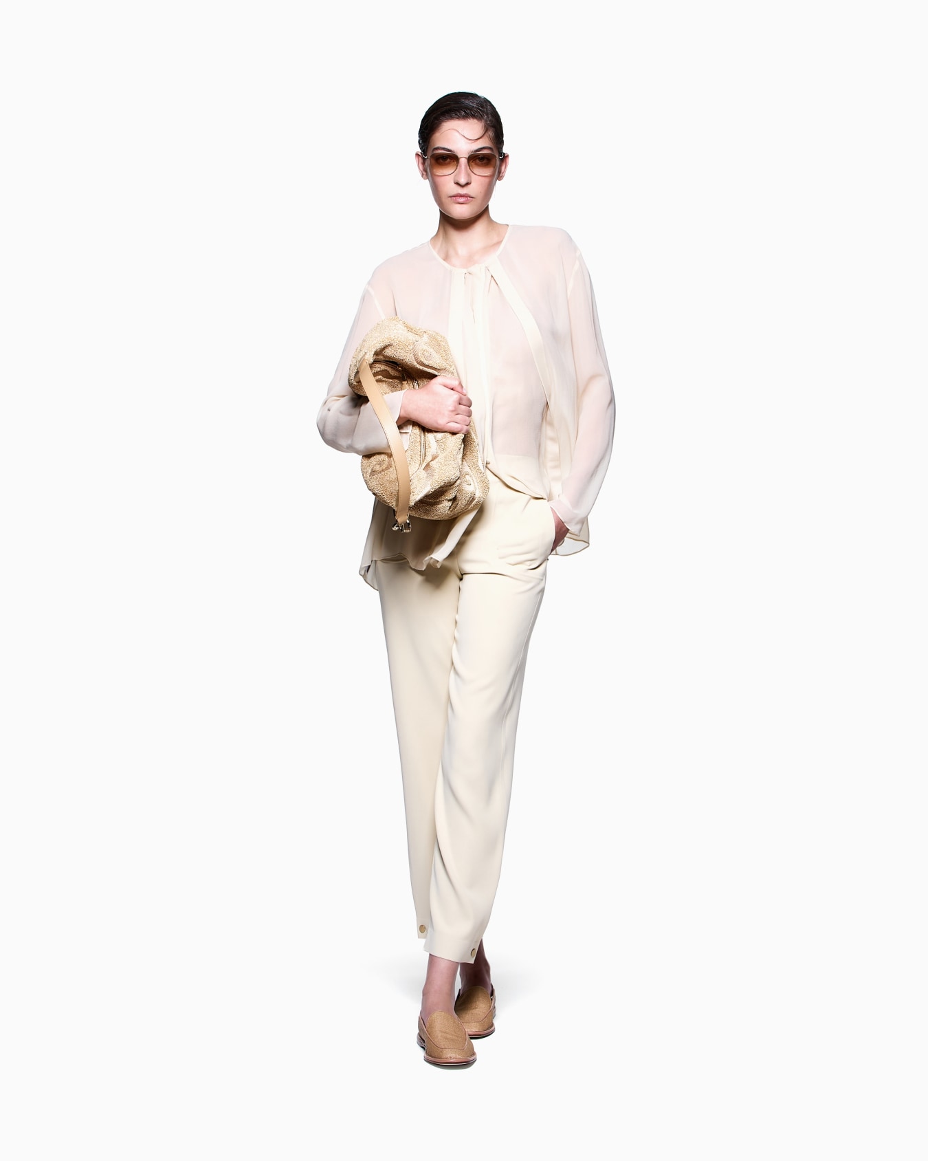 Technical-cady straight trousers Slide 1