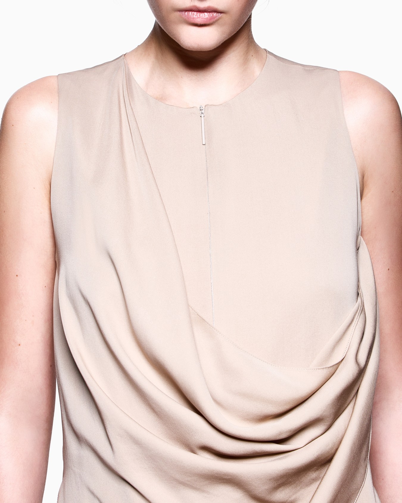 Top in silk double georgette Slide 4