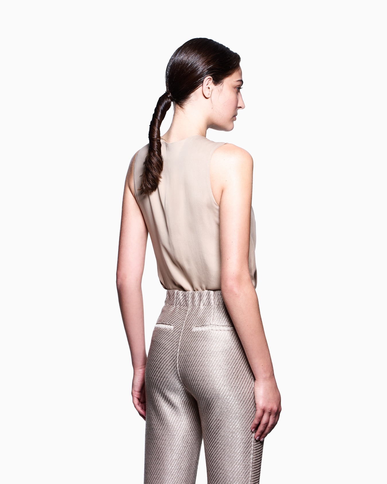 Top in silk double georgette Slide 2