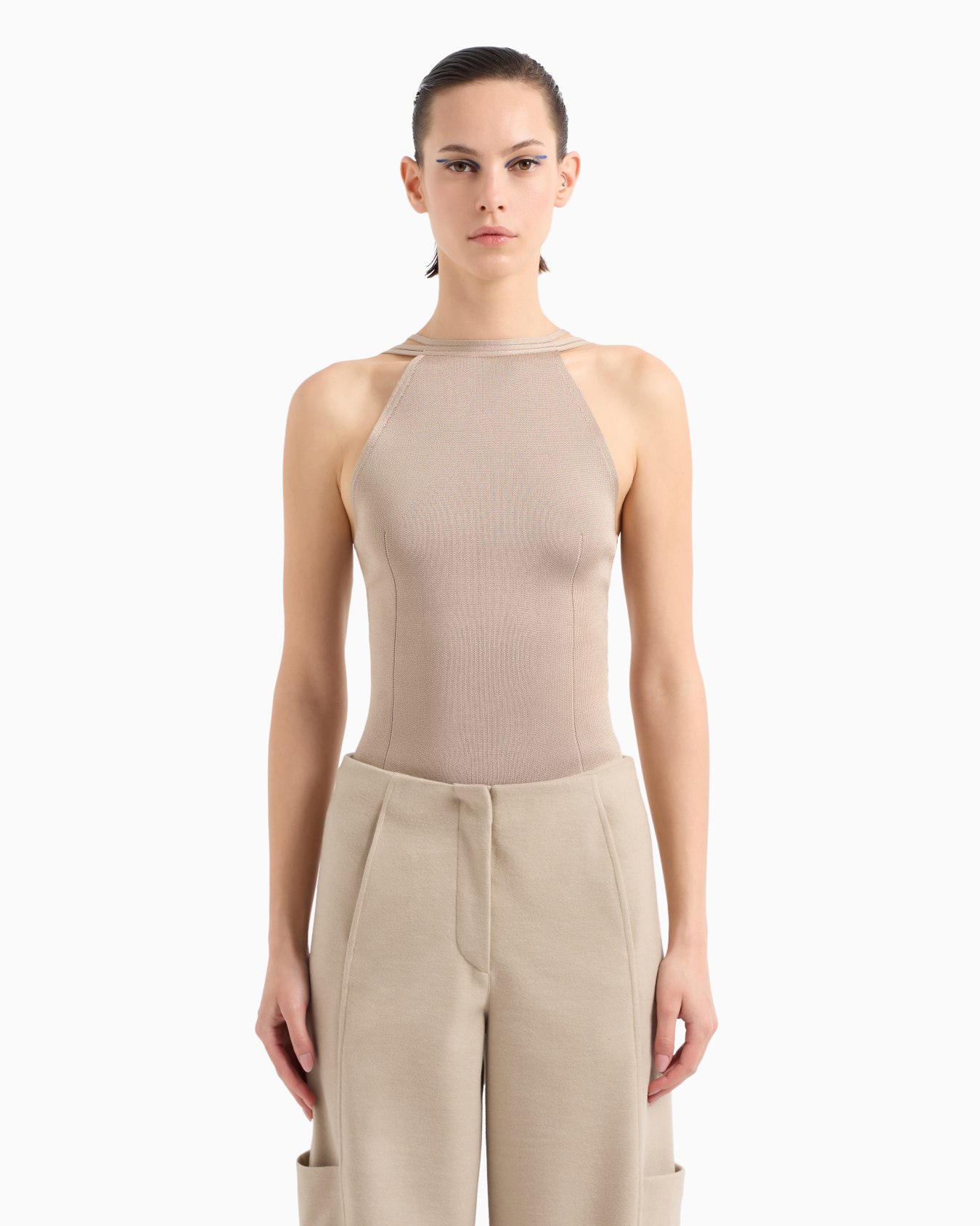 Silk knit top Slide 4