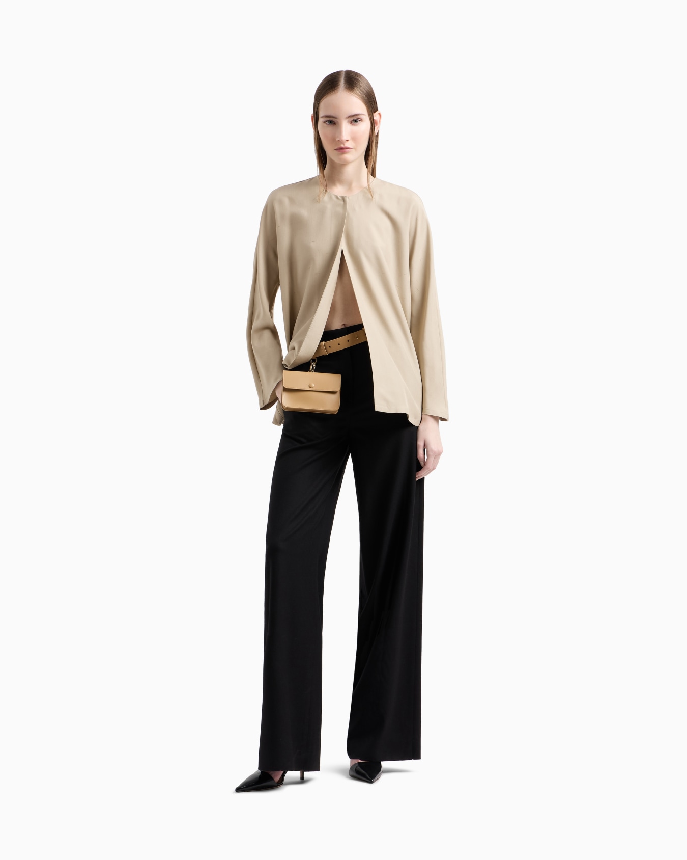 Chemise en shantung de soie lavée Diapositive 1