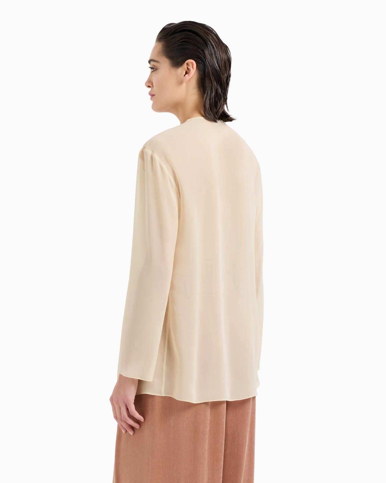 Silk georgette shirt Slide 2