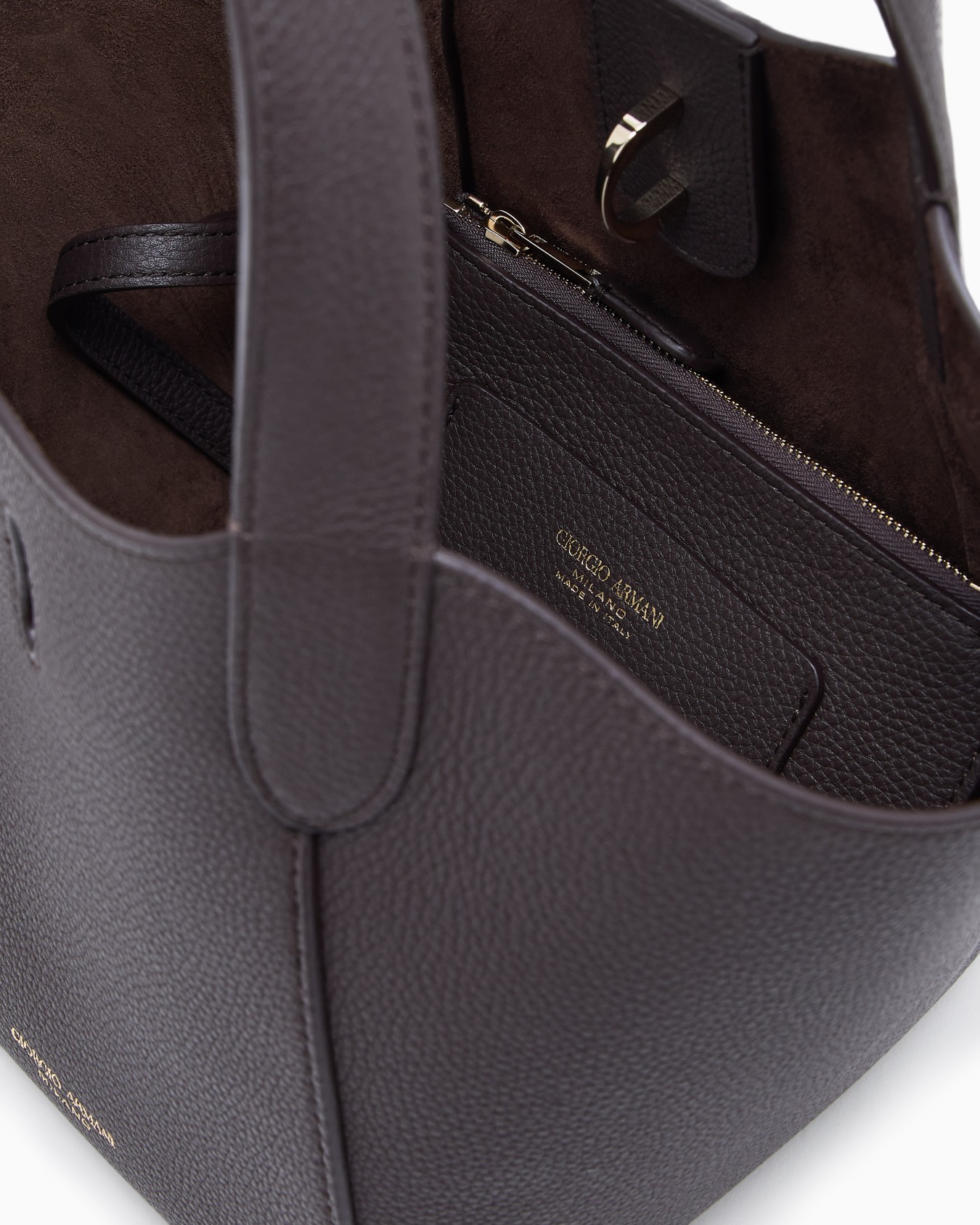 Petit sac à main en cuir grainé Diapositive 3