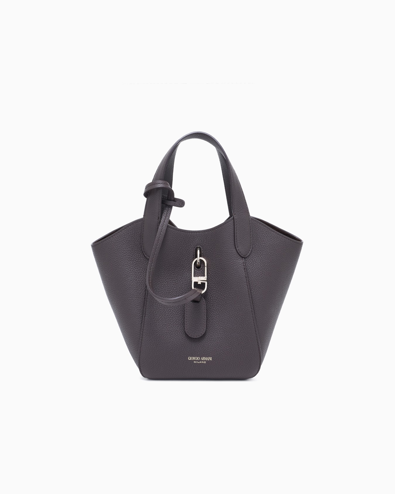 Petit sac à main en cuir grainé Diapositive 0