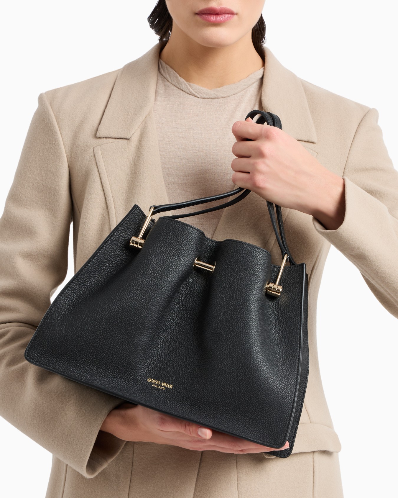 Small suede shopper bag Slide 6