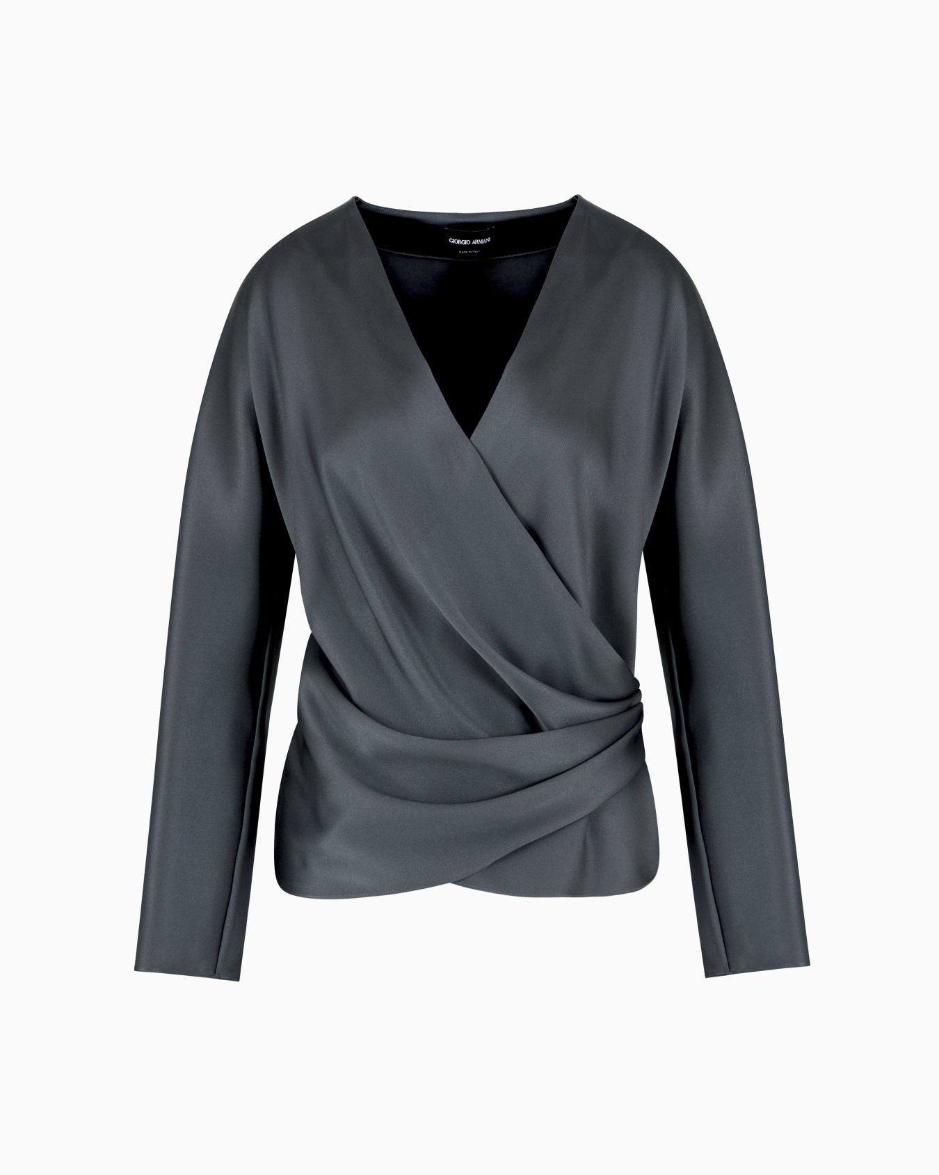 Chemise en satin double de soie Diapositive 0