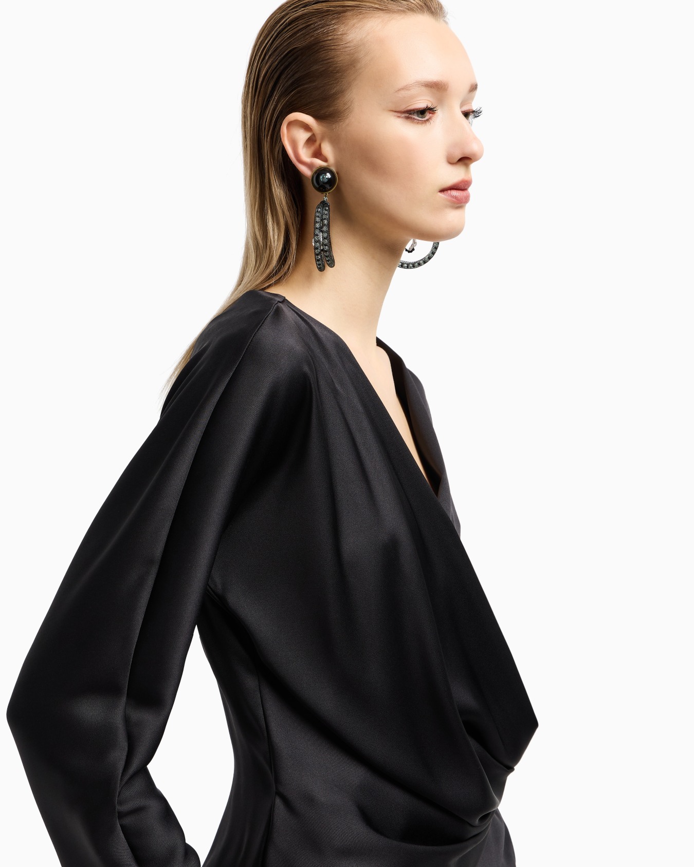 Shirt in double-sided silk satin Slide 4