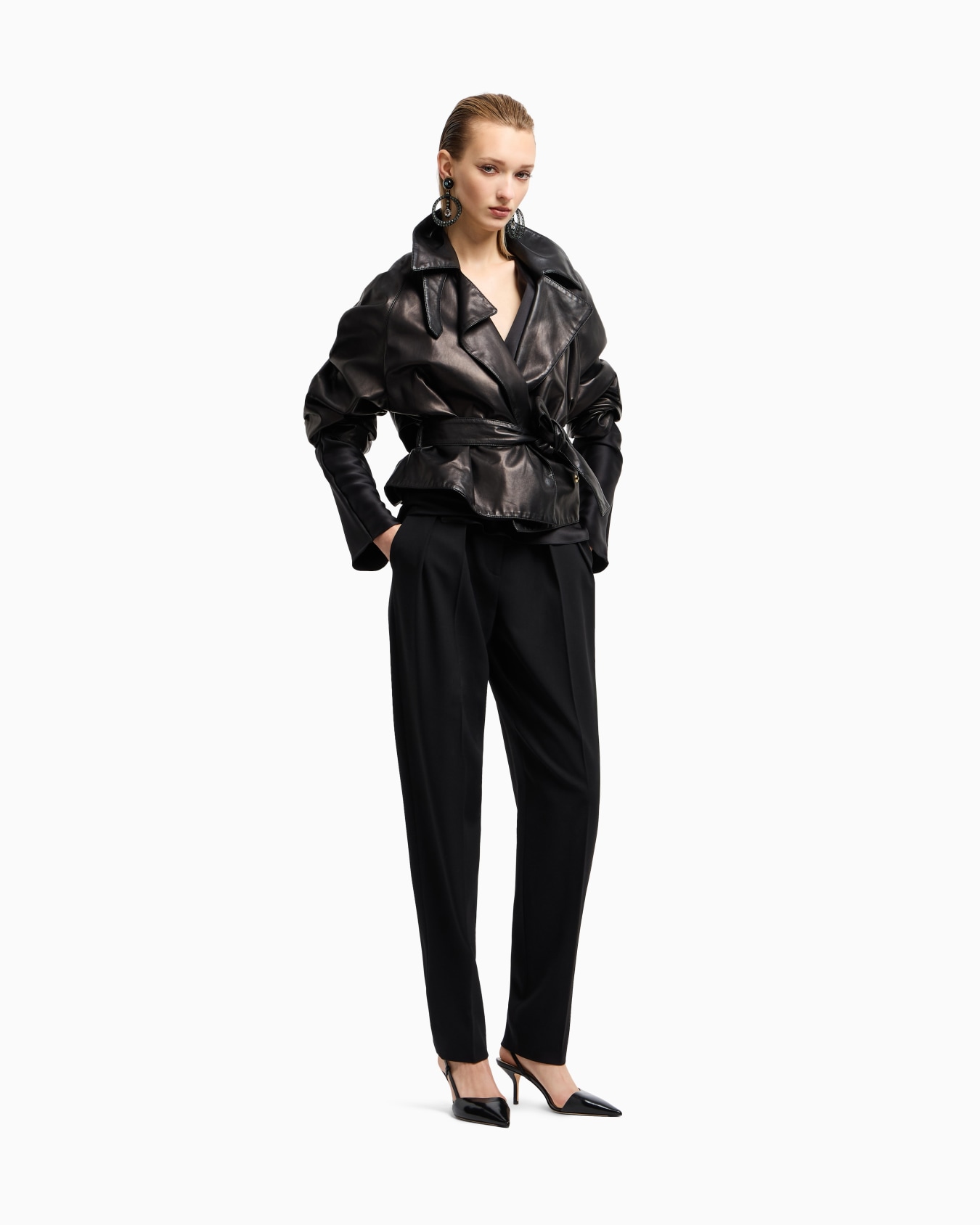Shirt in double-sided silk satin Slide 1