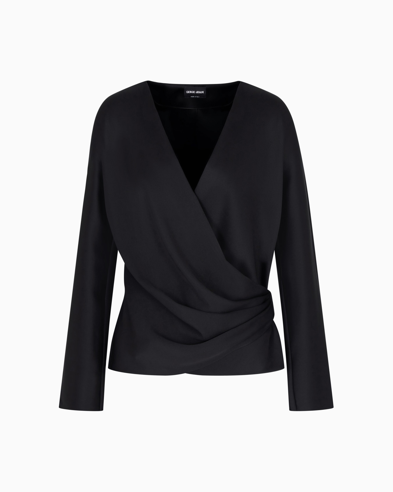 Shirt in double-sided silk satin Slide 0