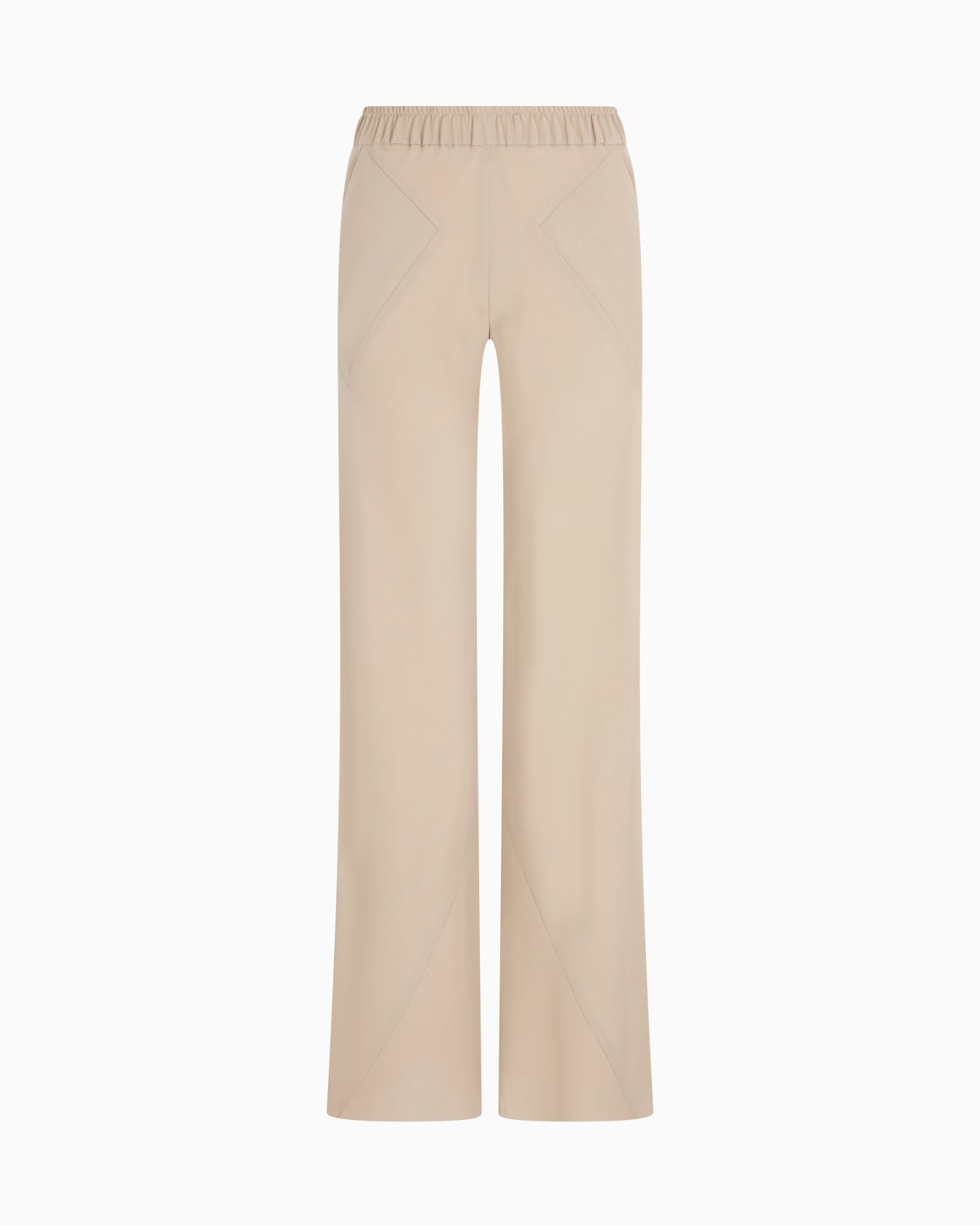 Triple silk georgette flared trousers Slide 0
