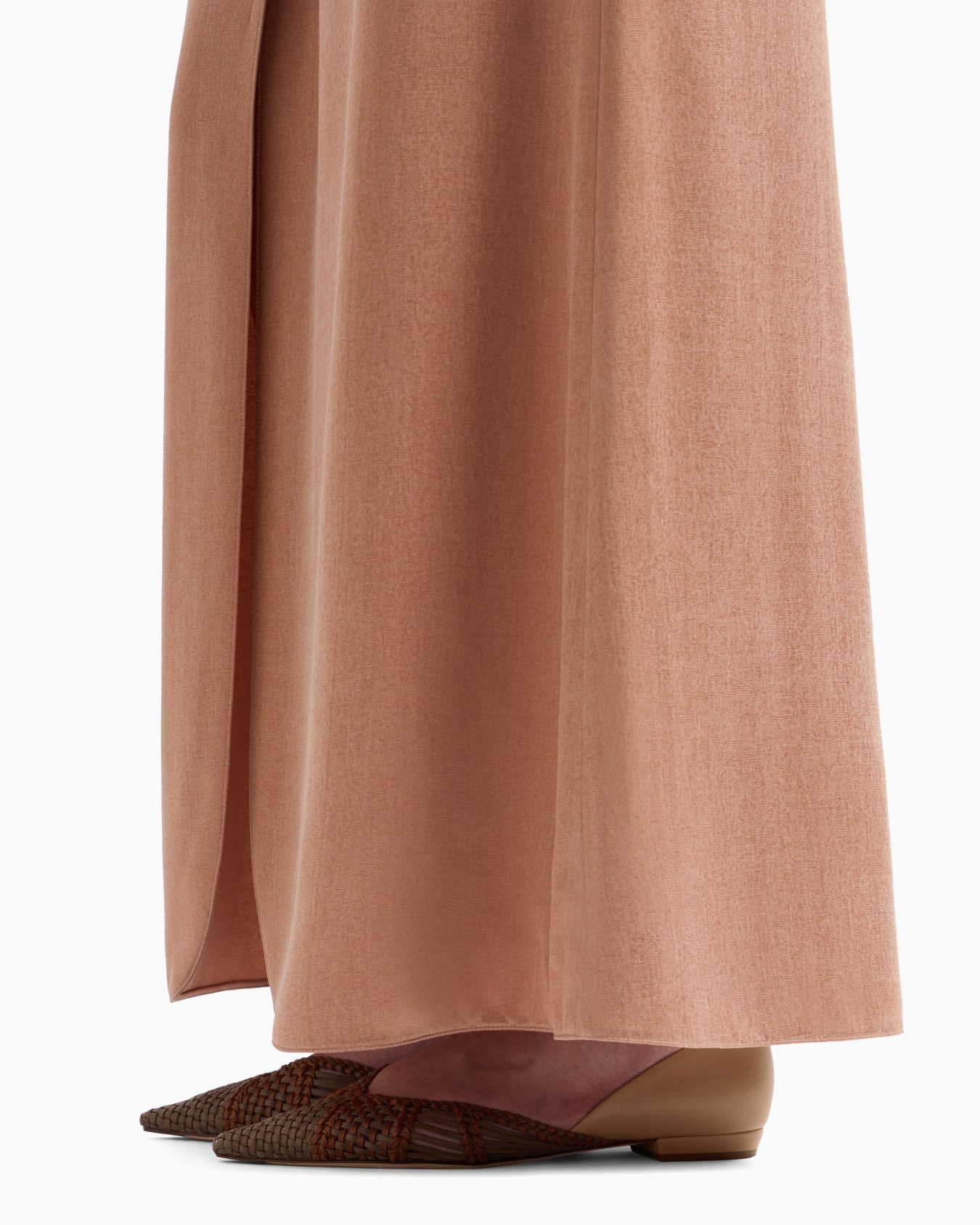 Viscose and cupro long skirt Slide 5