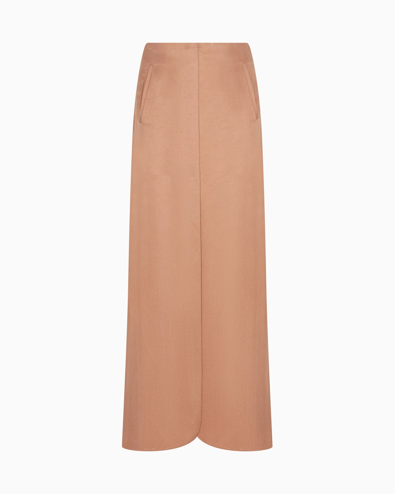 Viscose and cupro long skirt Slide 0