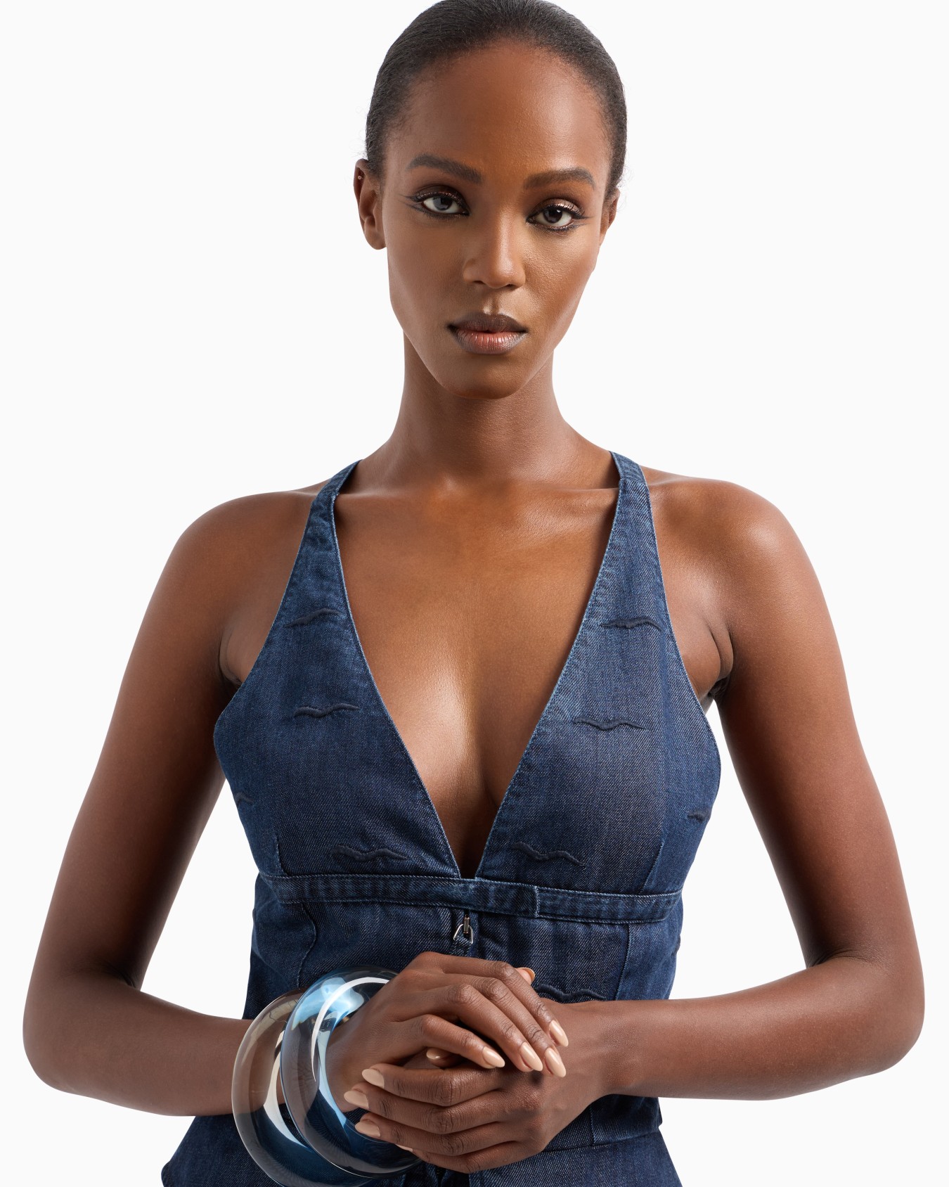Denim Collection Lyocell long dress Slide 5