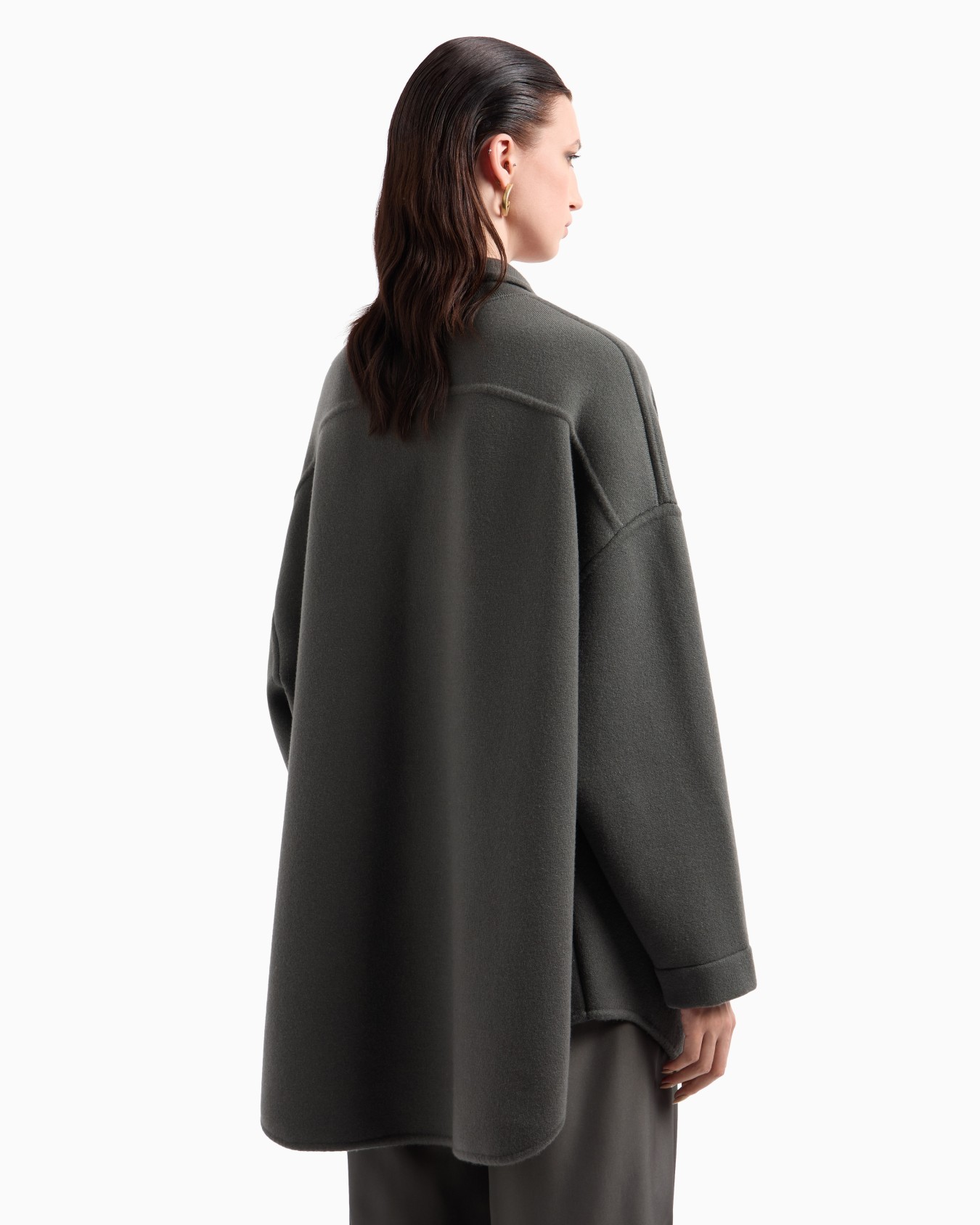 Chaqueta camisera de cachemir y lana virgen Diapositiva 3