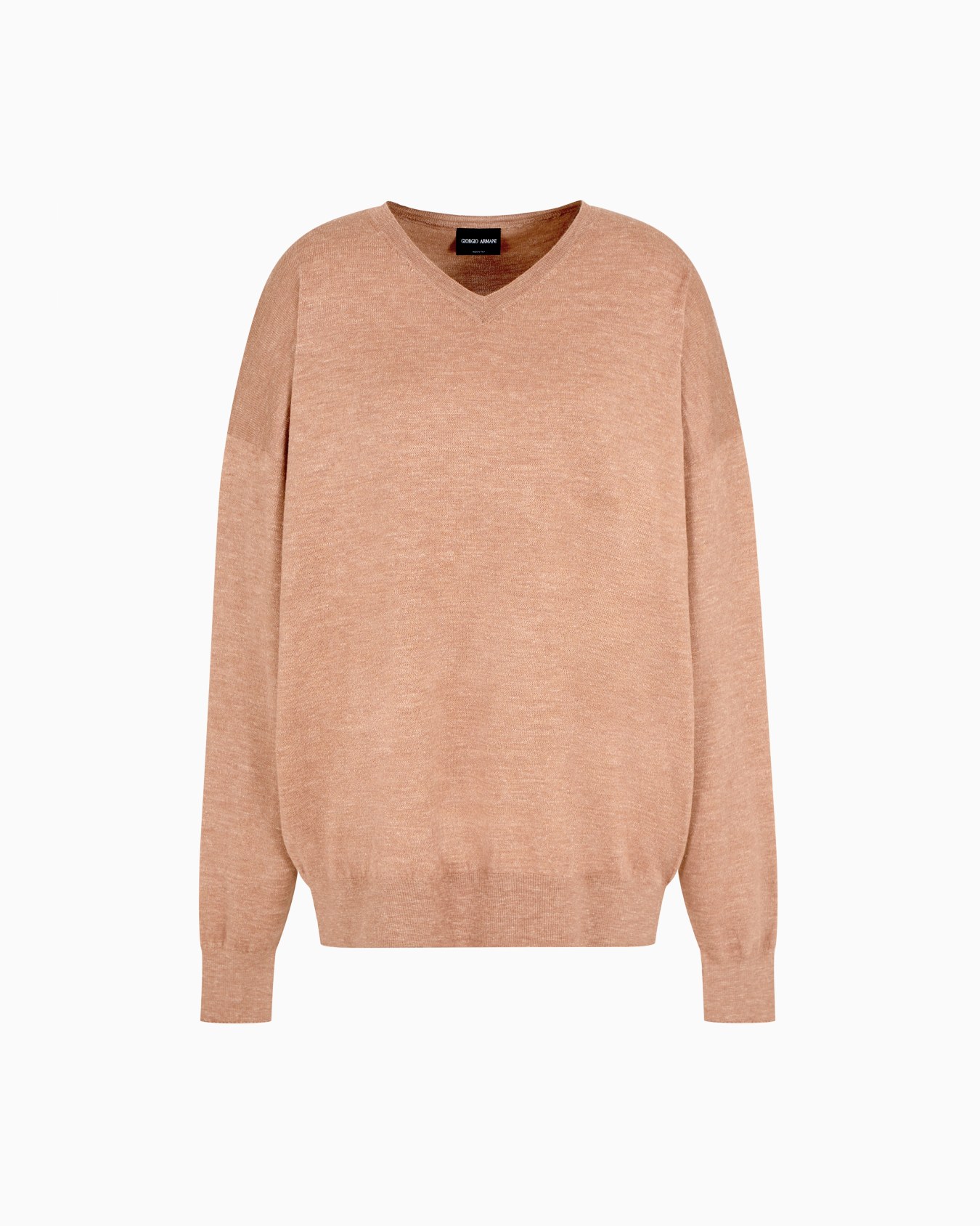 Cashmere, silk and hemp V-neck jumper Slide 0