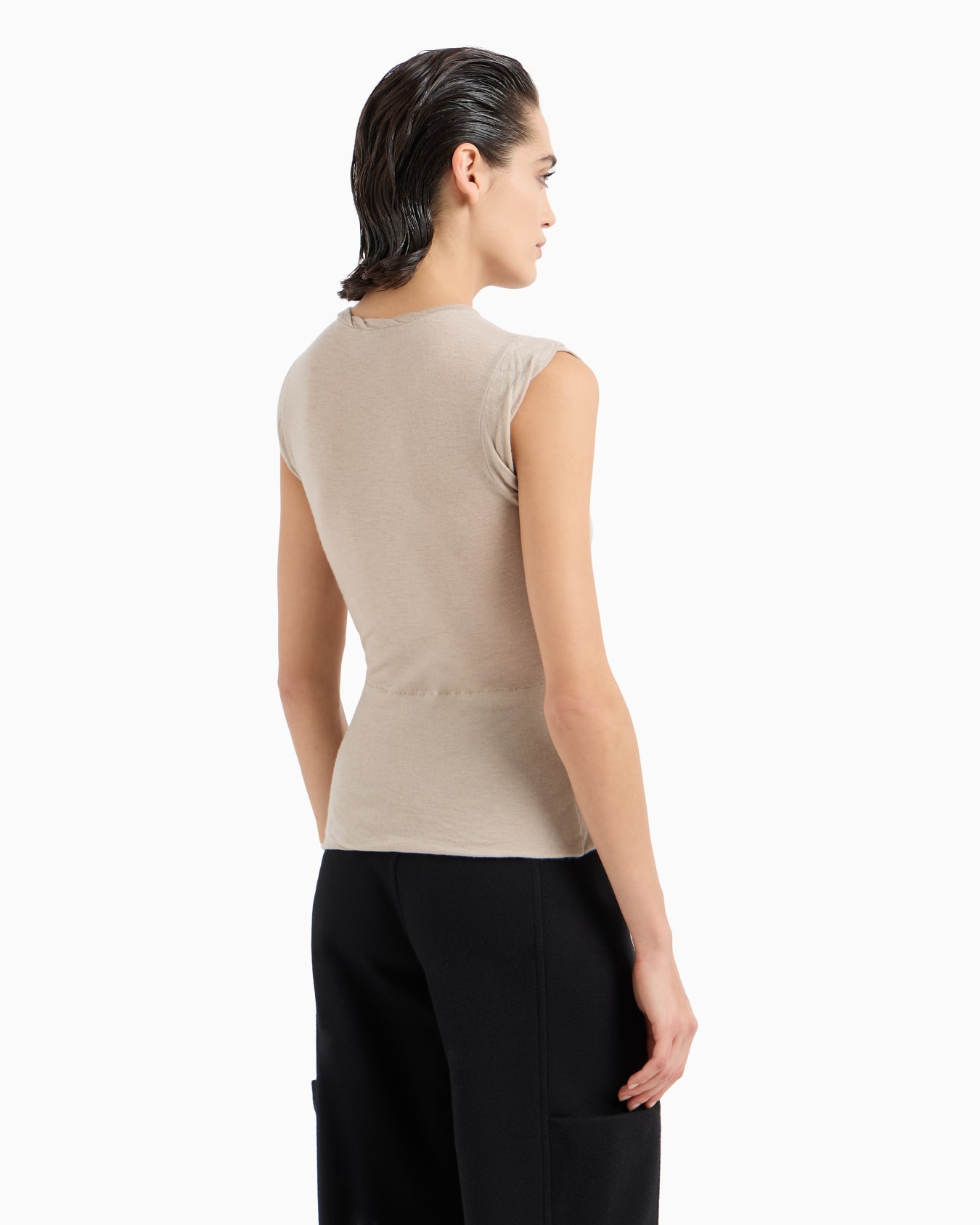 Cashmere jersey top Slide 2