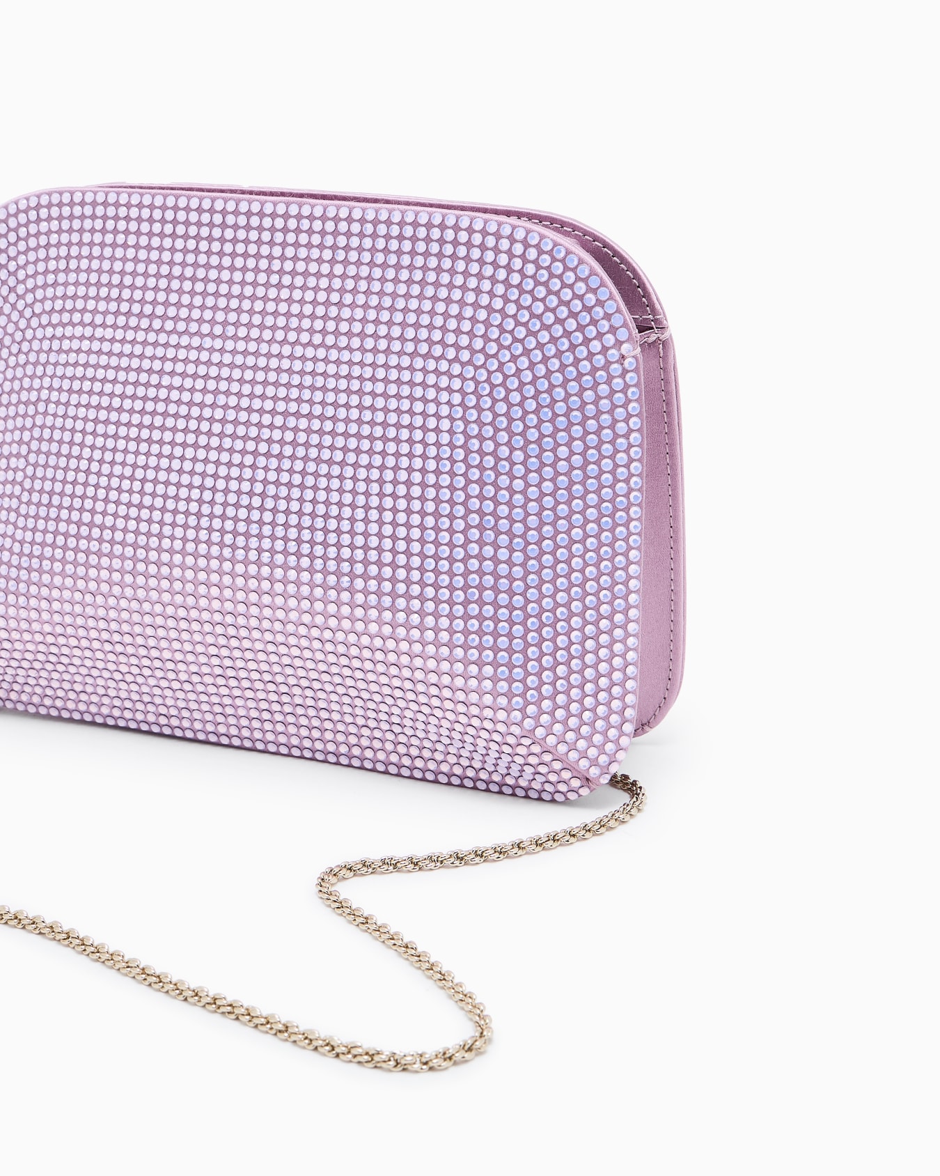 La Prima satin and opal rhinestone clutch bag Slide 4