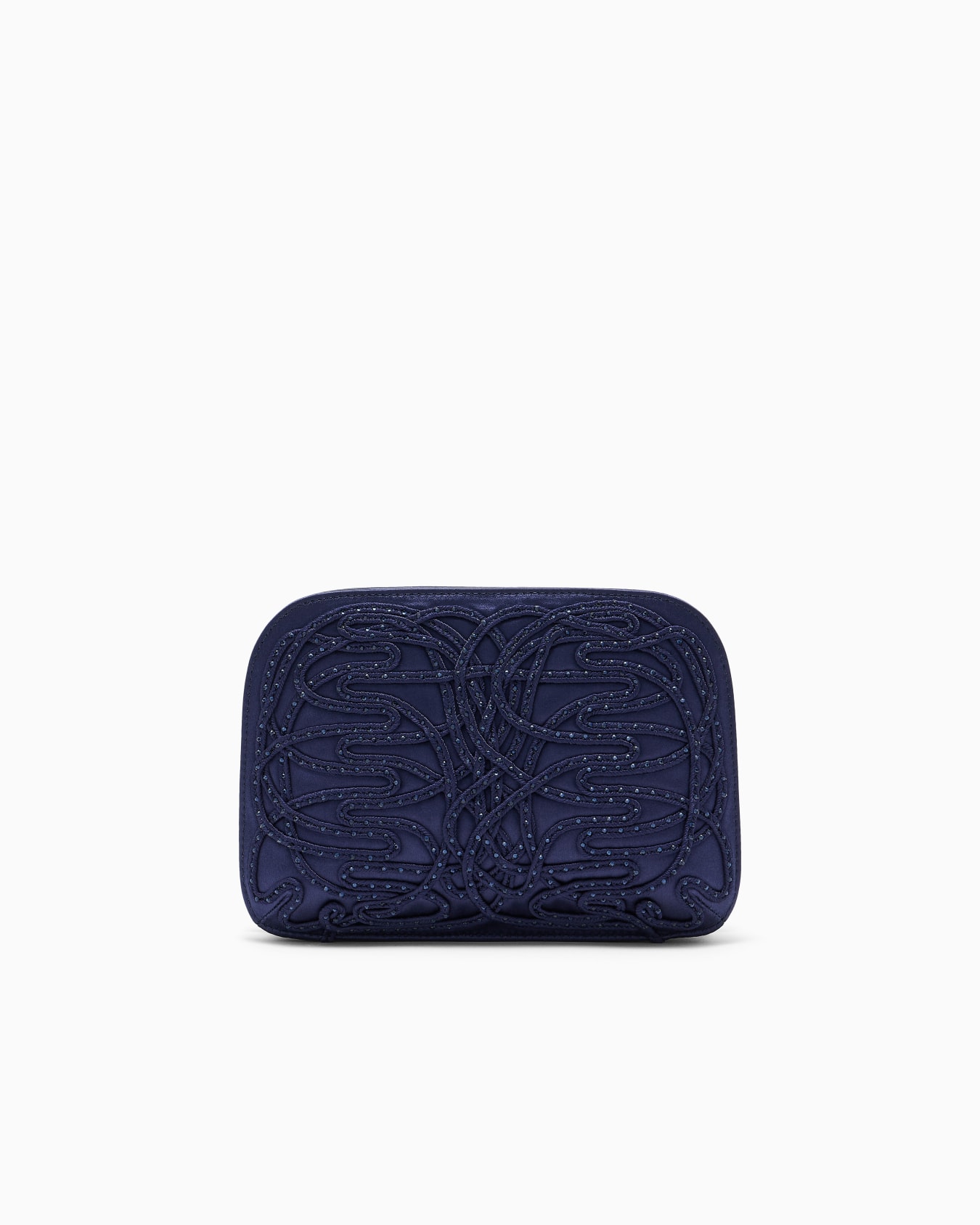 Clutch La Prima aus Satin mit Stickerei und Strassbesatz Folie 2