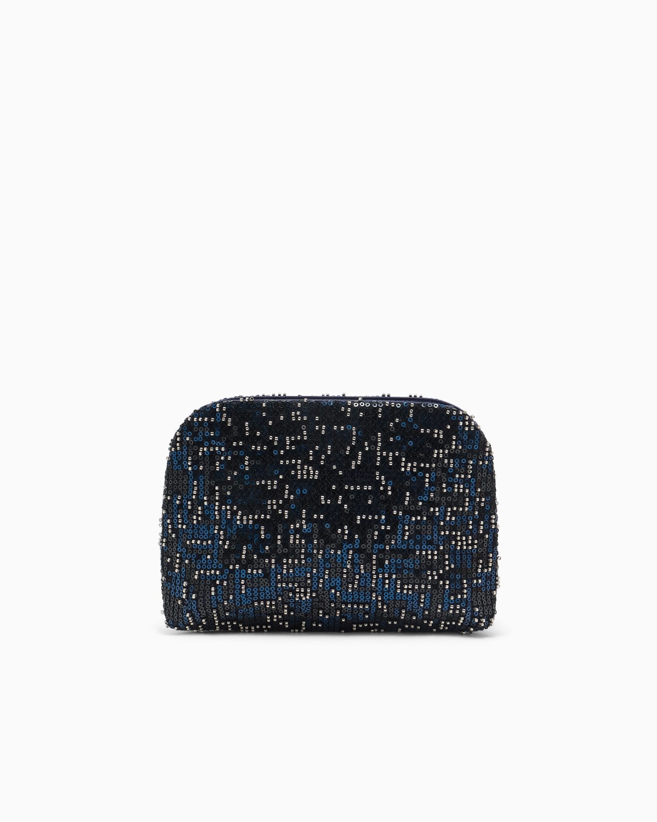 Clutch La Prima aus Satin mit Pailletten und Kettenriemen Folie 2