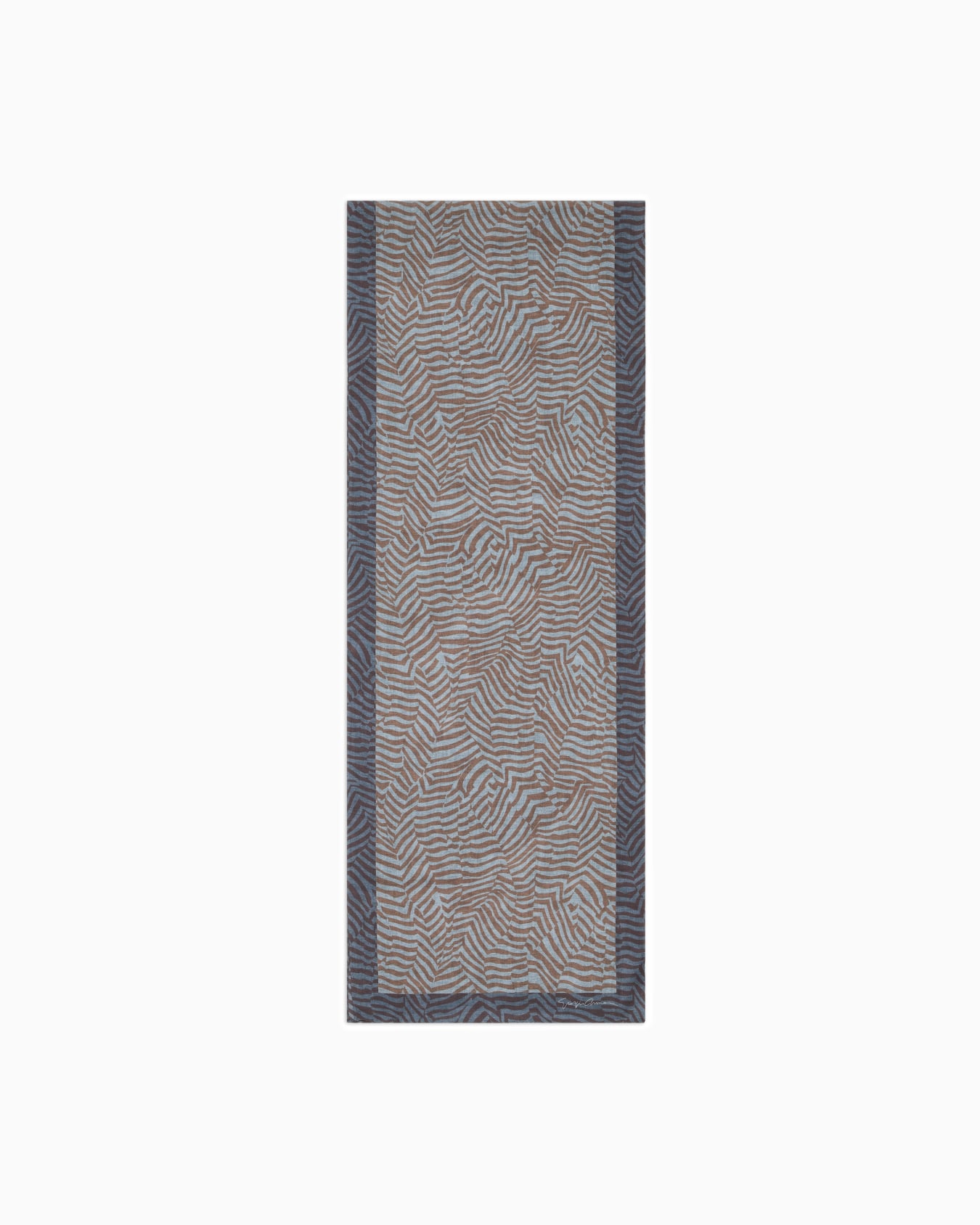 Printed silk stole Slide 0