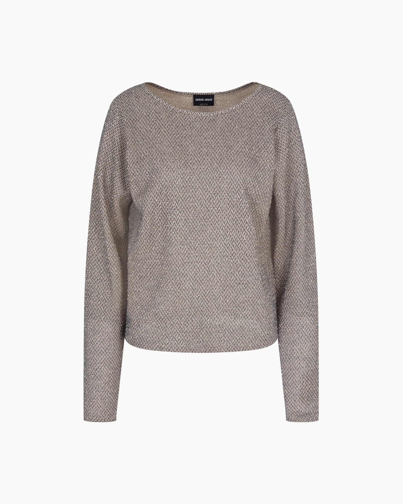 Pull en jersey bicolore de coton stretch Diapositive 0