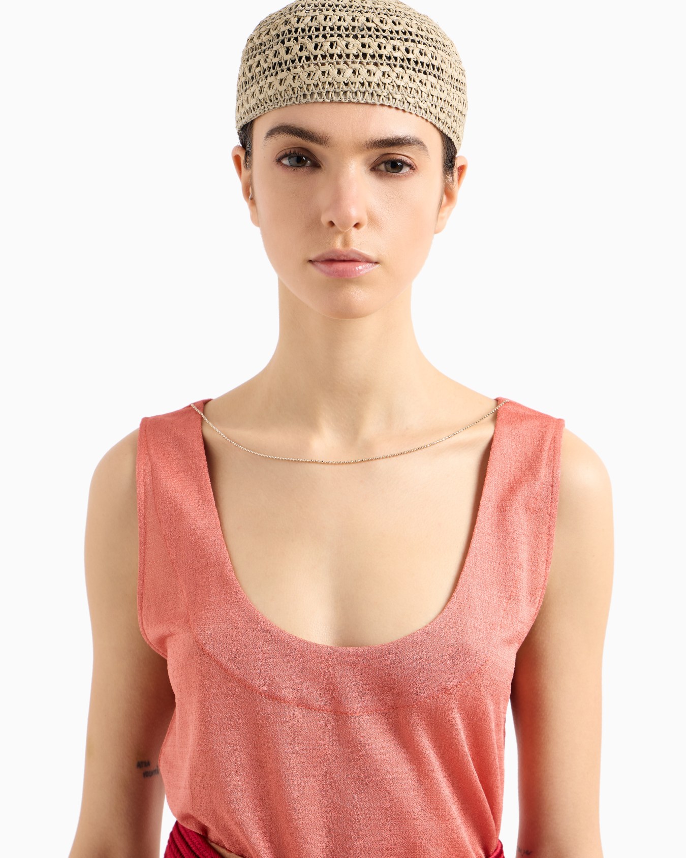 Shiny viscose jersey top Slide 4
