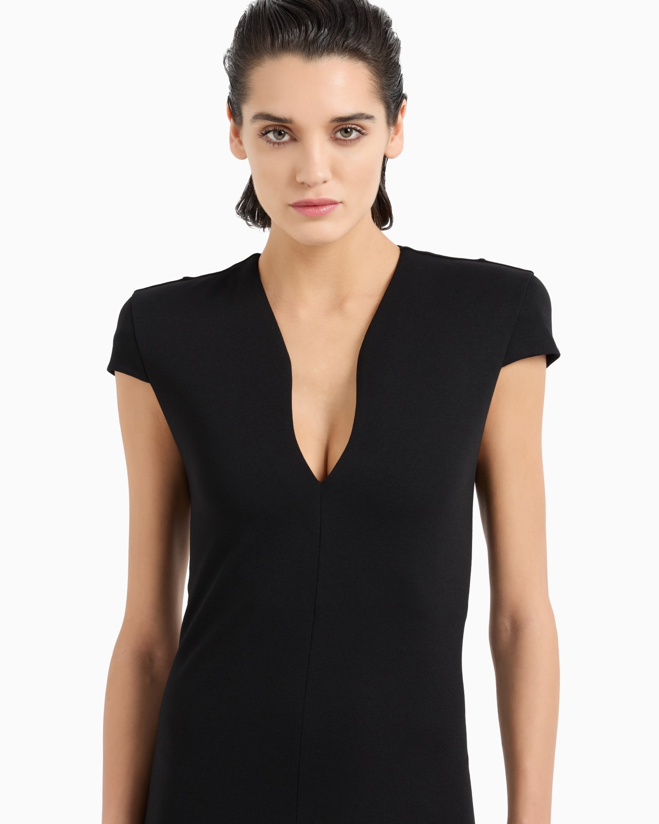 Milano-stitch, viscose blend tube dress Slide 3