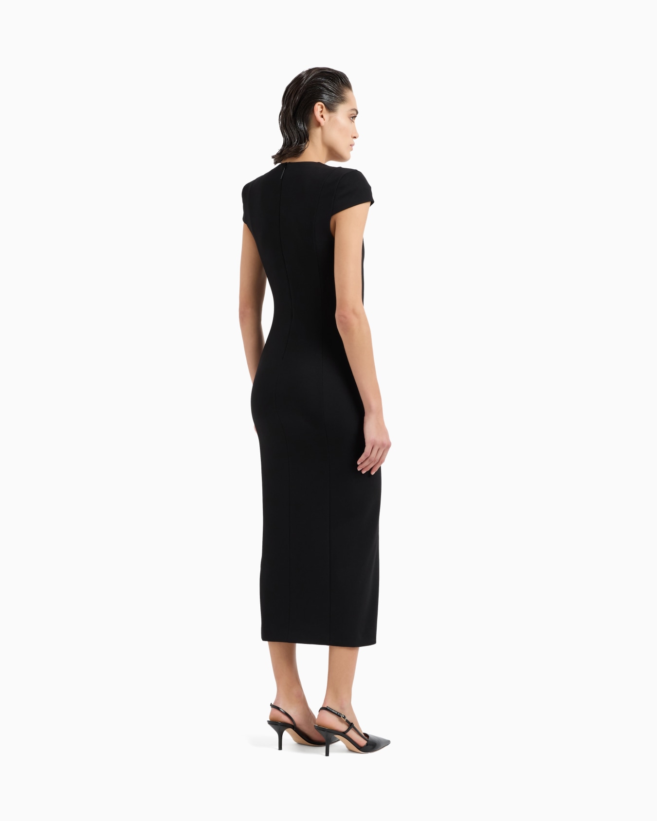 Milano-stitch, viscose blend tube dress Slide 2