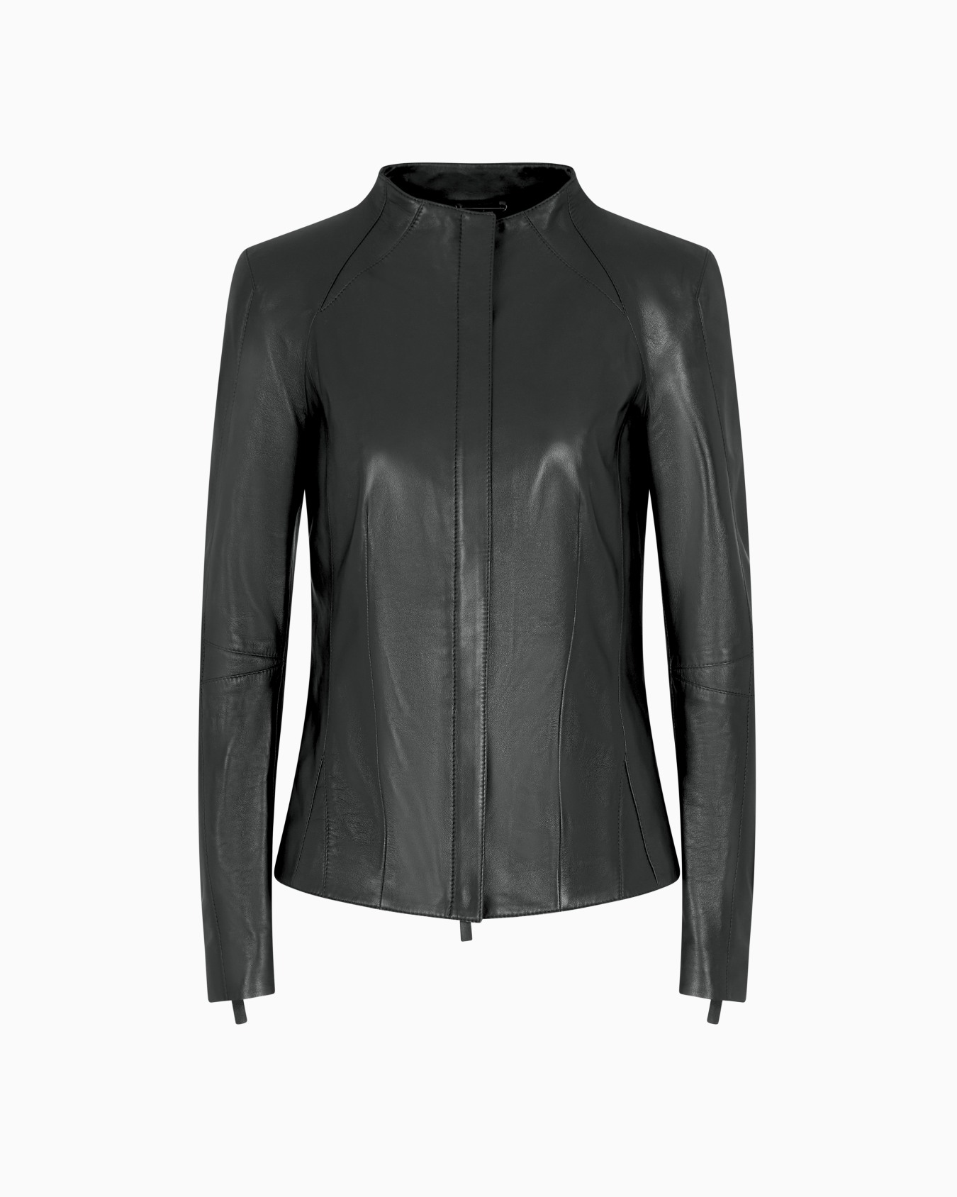 Nappa-leather jacket with zip Slide 0